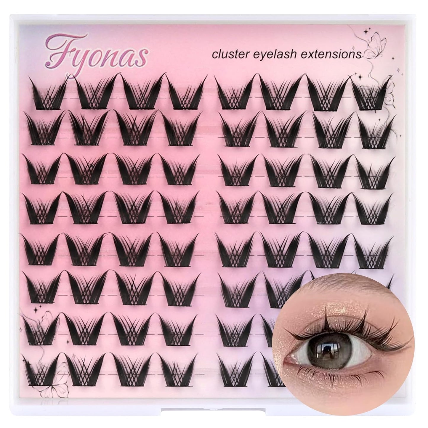 Manga Eyelash Clusters - Spiky Individual Lashes for Volume & Cosplay | 80Pcs C Curl