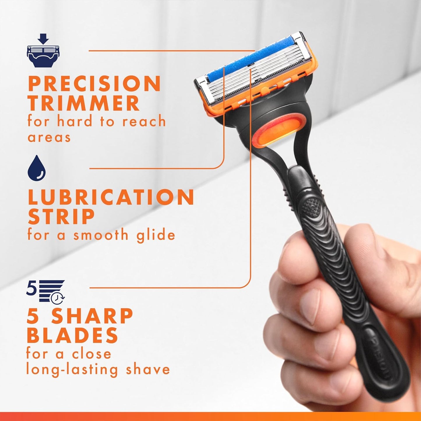 Gillette Fusion5 Razor Blade Refills - 5-Blade Cartridges Variety Pack | 12 Count