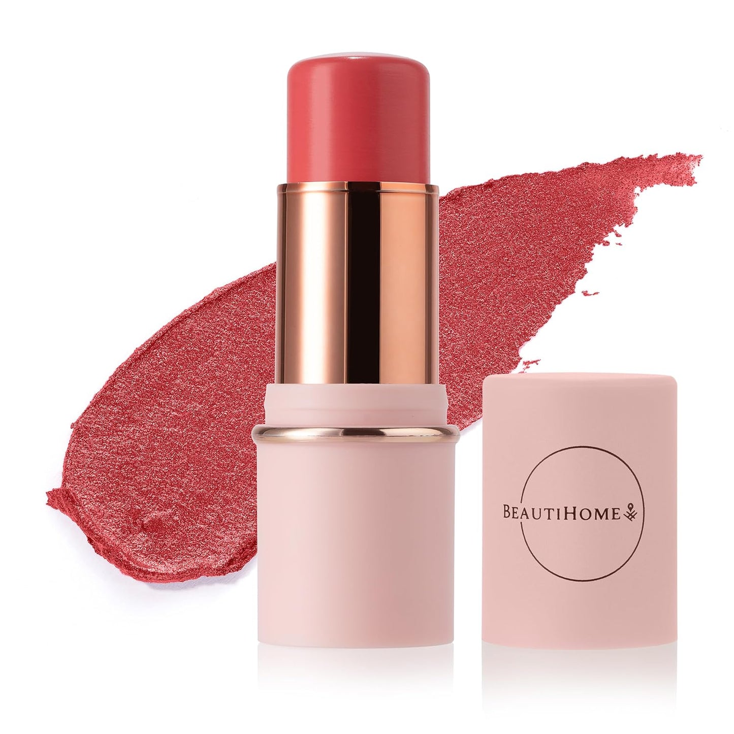 Multistick Cream Blush for Cheeks & Lips - Easy to Apply, Nourishing Formula | True Red, Compact Travel Size