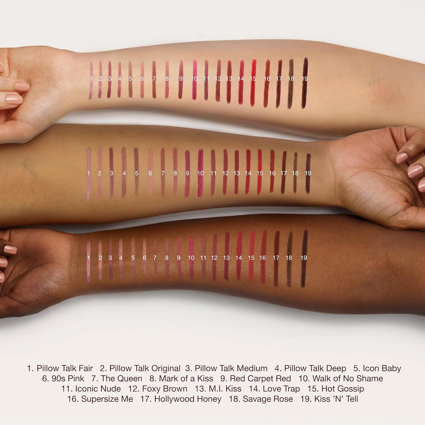 Charlotte Tilbury Lip Cheat Lip Liner Pencil - Define Your Lips with Jojoba Oil & Hyaluronic Acid - Waterproof & Smudge-Proof