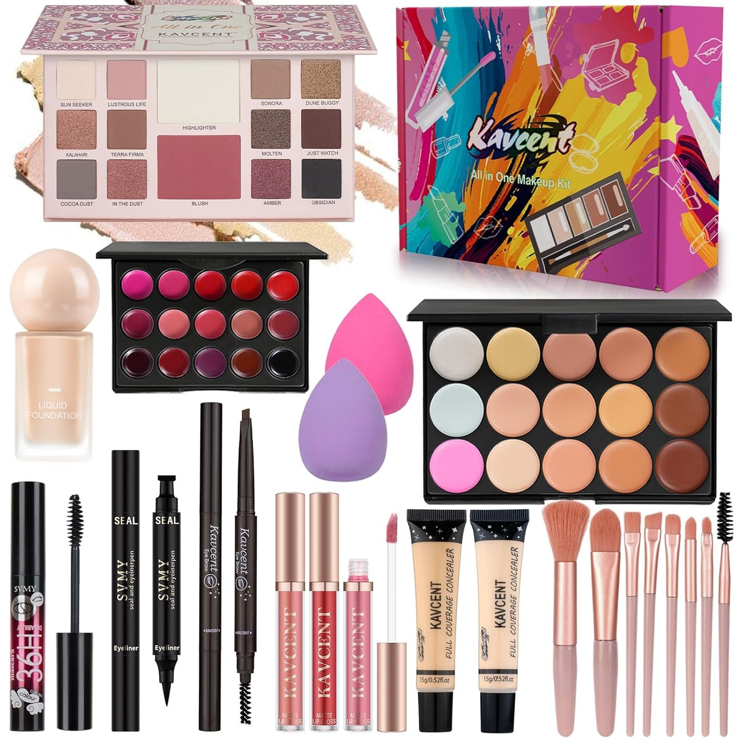 Makeup Set for Teens - Complete Makeup Kit with Eyeshadow Palette | Perfect Gift for Women & Girls