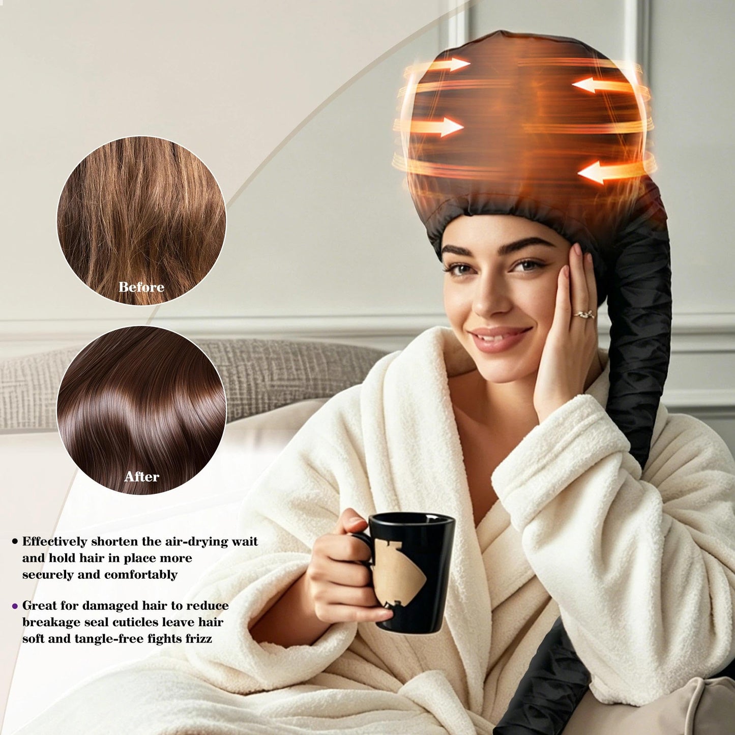 CFM - Hooded Hair Dryer Bonnet