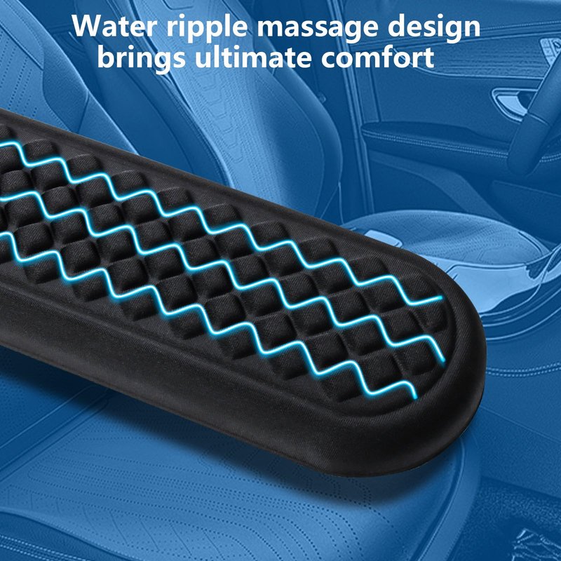ELZO Wrist Rest for Keyboard, Soft Memory Foam Wrist Support, Ergonomic, Non-Slip for Computer Keyboard, Made Easy Typing & Relieve Wrist Pain, Black