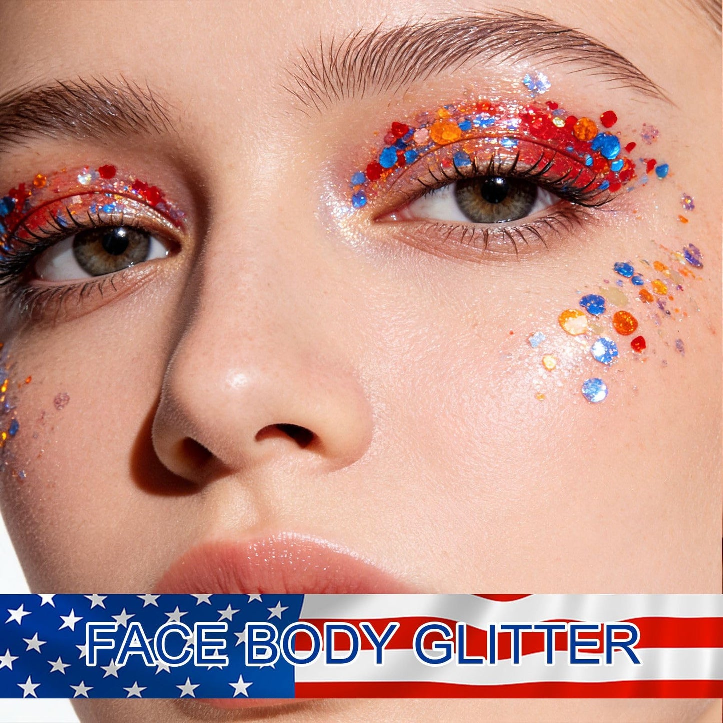 Body Face Glitter for Women Girls Waterproof No Skin Irritation Mermaid