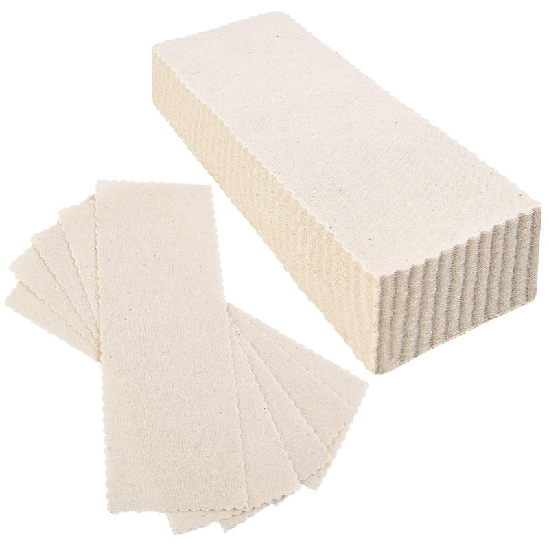 100 Pieces Muslin Hair Removal Strips - Natural Epilating Strips for Body & Face | 2.8 x 7.9 Inches