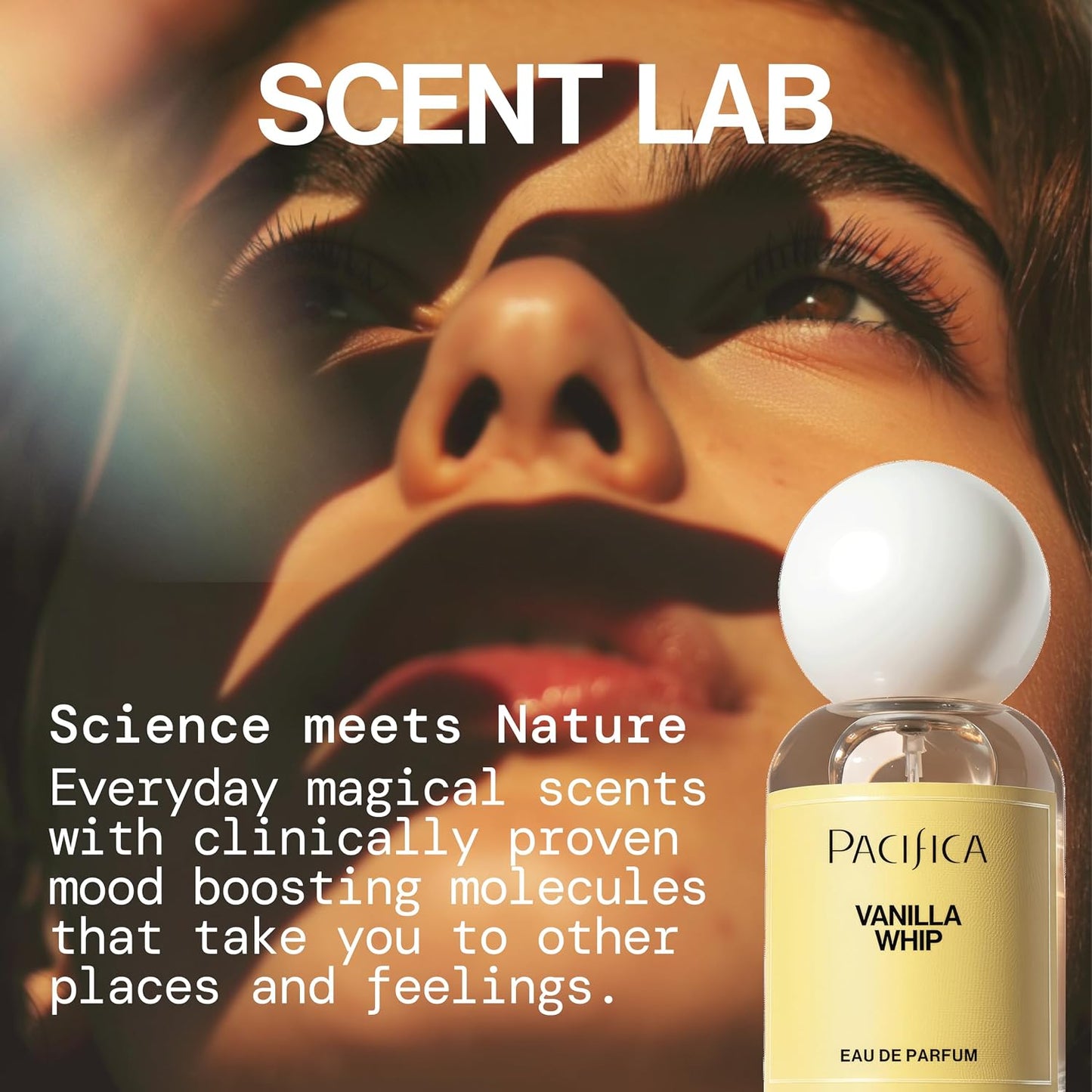 Pacifica Vanilla Whip Eau de Parfum - Sweet Gourmand Women's Fragrance | Long-Lasting Warm Sugar Almond Scent | Vegan & Cruelty-Free 1oz
