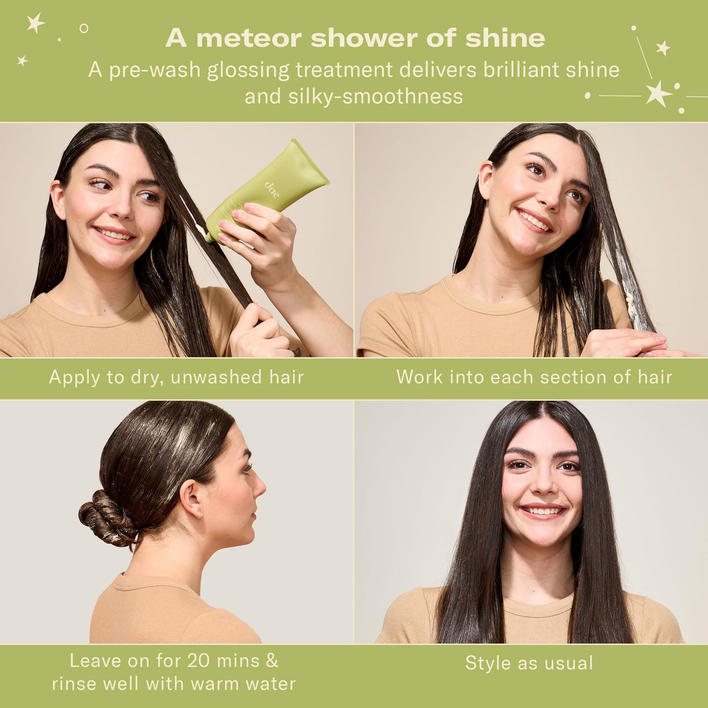DAE Stargloss Shine Treatment - Adds Shine, Hydrates, Tames Frizz & Smooths 6 oz