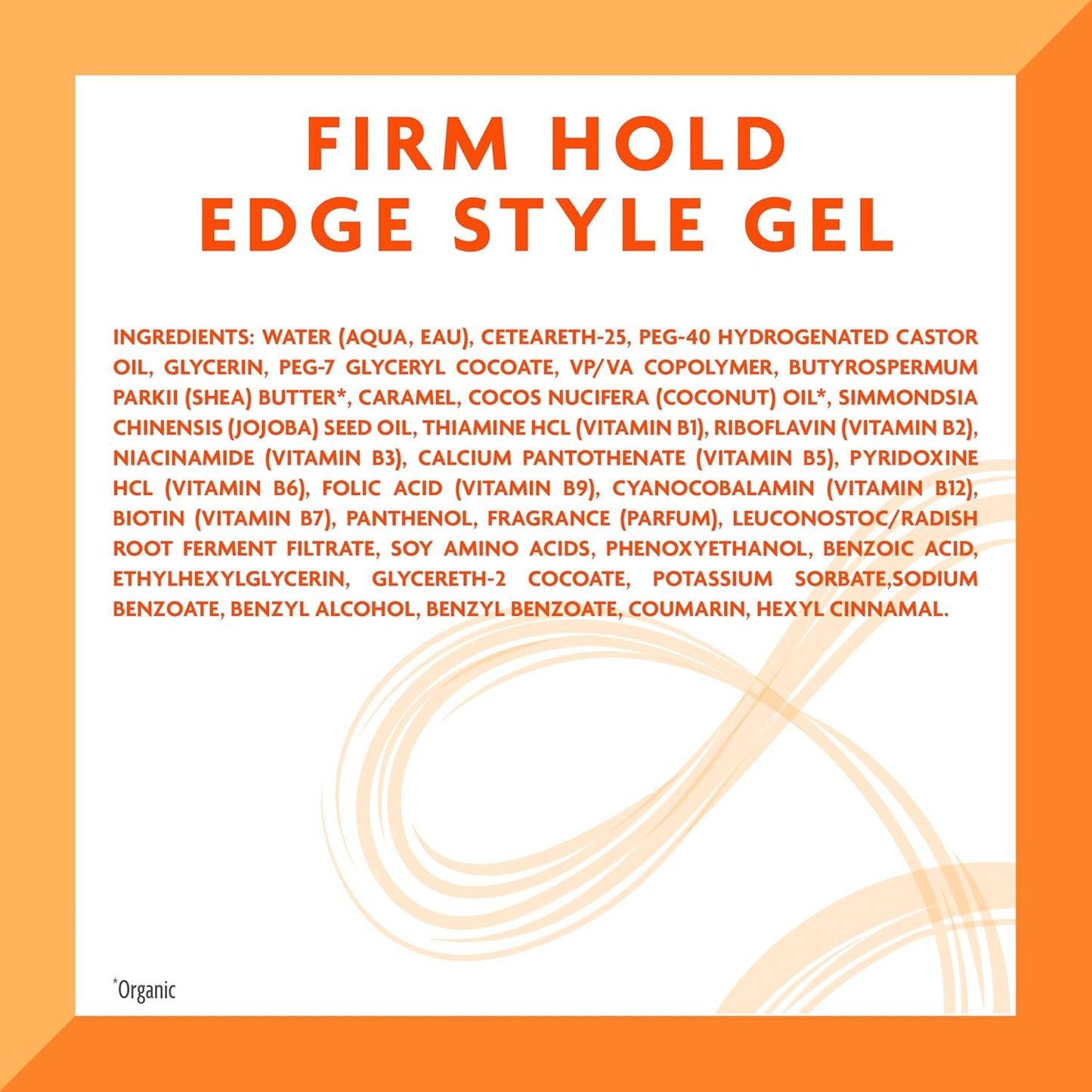 Cantu Extra Hold Edge Stay Gel - Long-Lasting Hold for Smooth Edges | 2.25 Oz