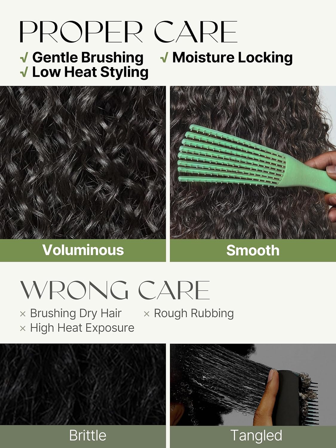 Curly Half Wig - 26 Inch Veralux™ Fiber Blend Human Hair | 200% Density Shaggy Waves Headband Wig for Women