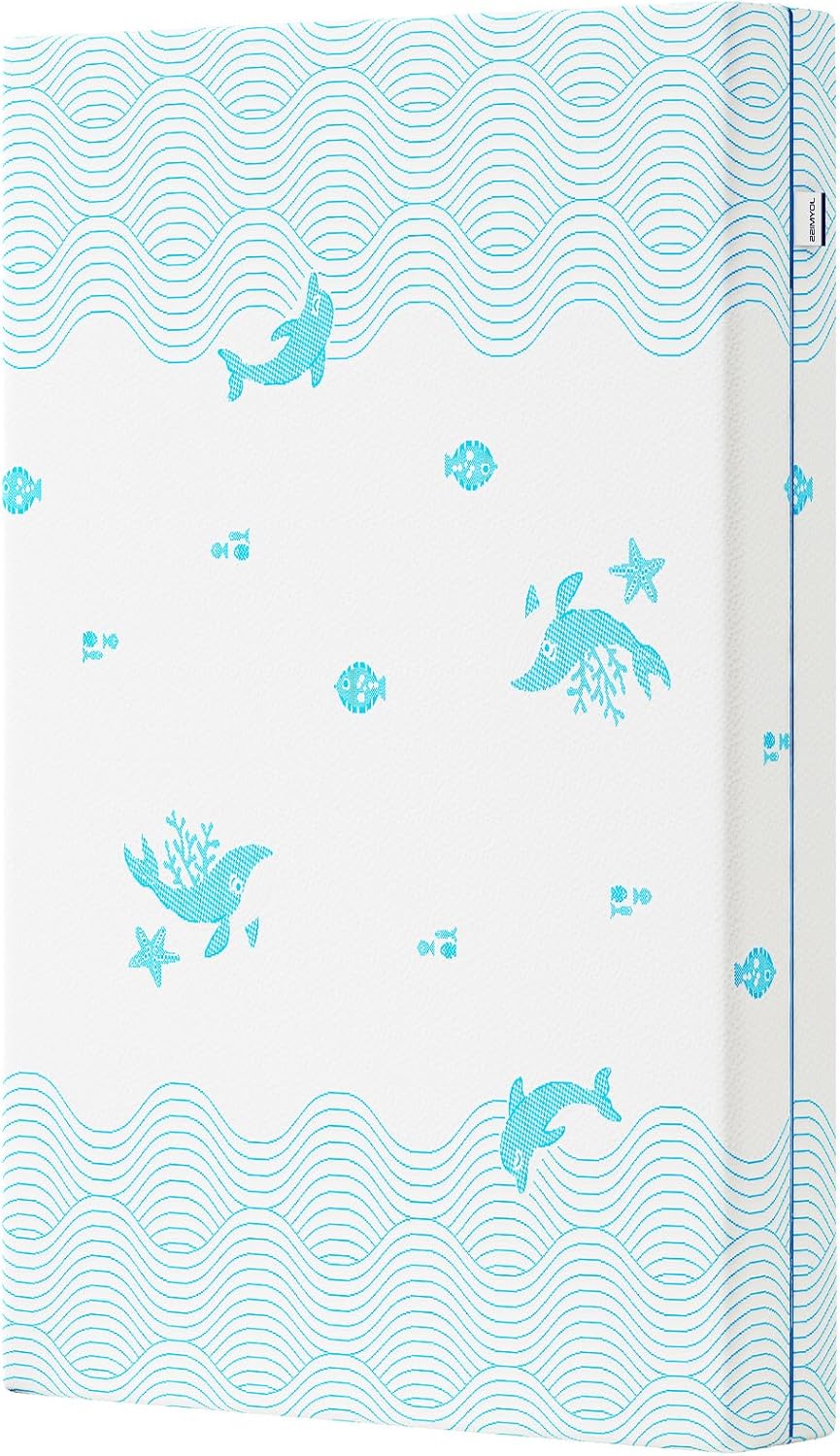 Breathable Crib & Toddler Mattress - Soft, Waterproof Tencel Design | 52" x 27.6" x 5" - Ideal for Babies and Kids