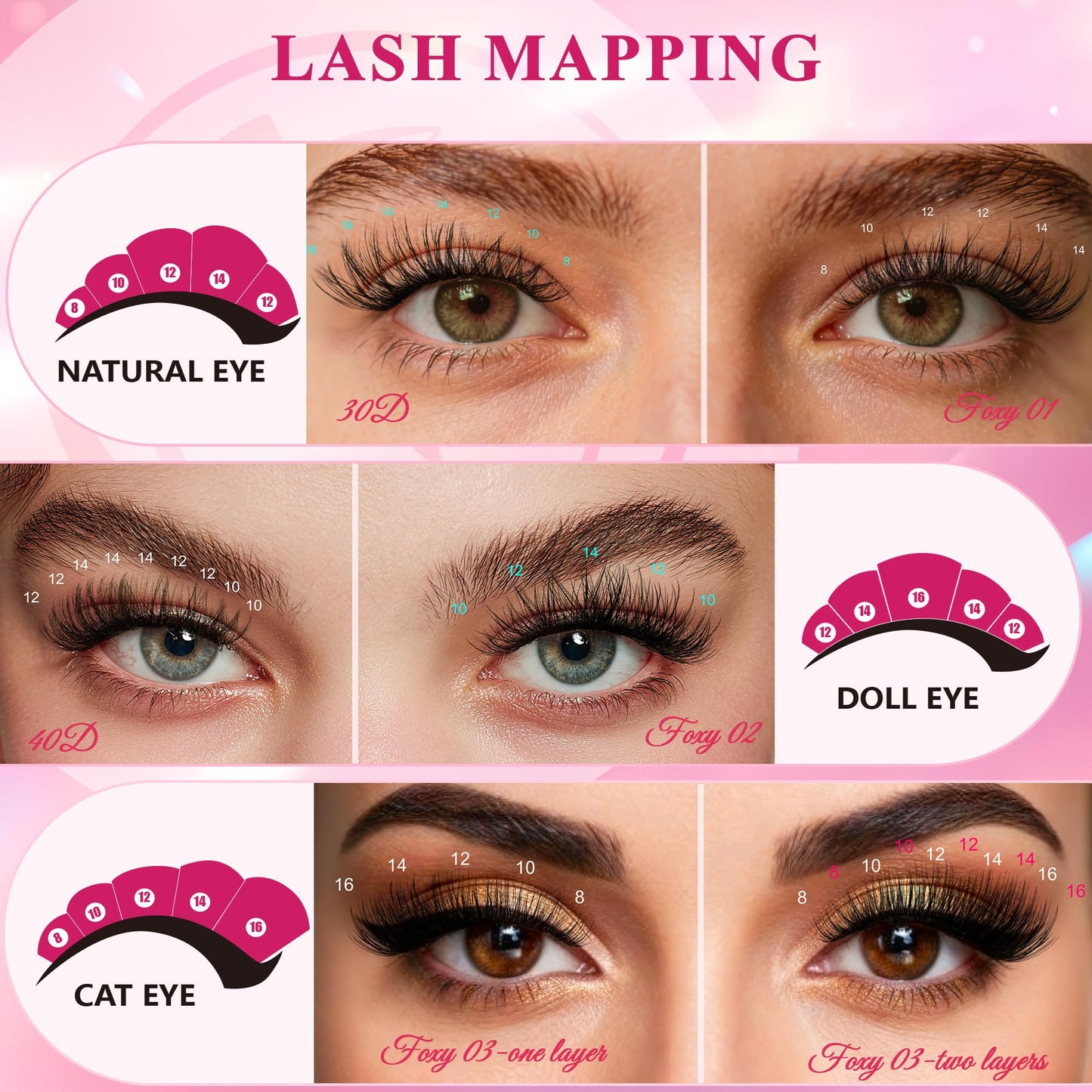 Lash Clusters Eyelash Clusters Wispy Lashes 536PCS EyeLashes Natural Lash Extensions Individual Lashes D Curl DIY At Home