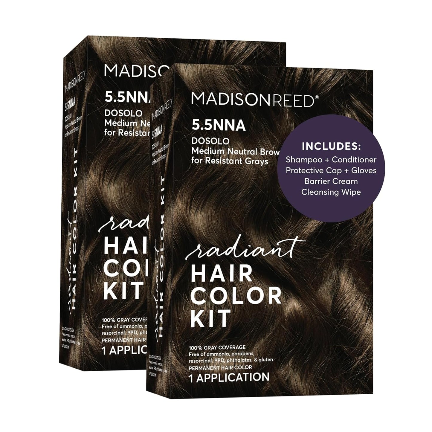 Madison Reed Radiant Hair Color Kit - 5RV Dark Garnet Red | Vivid Permanent Dye for Bold Color & Maximum Shine