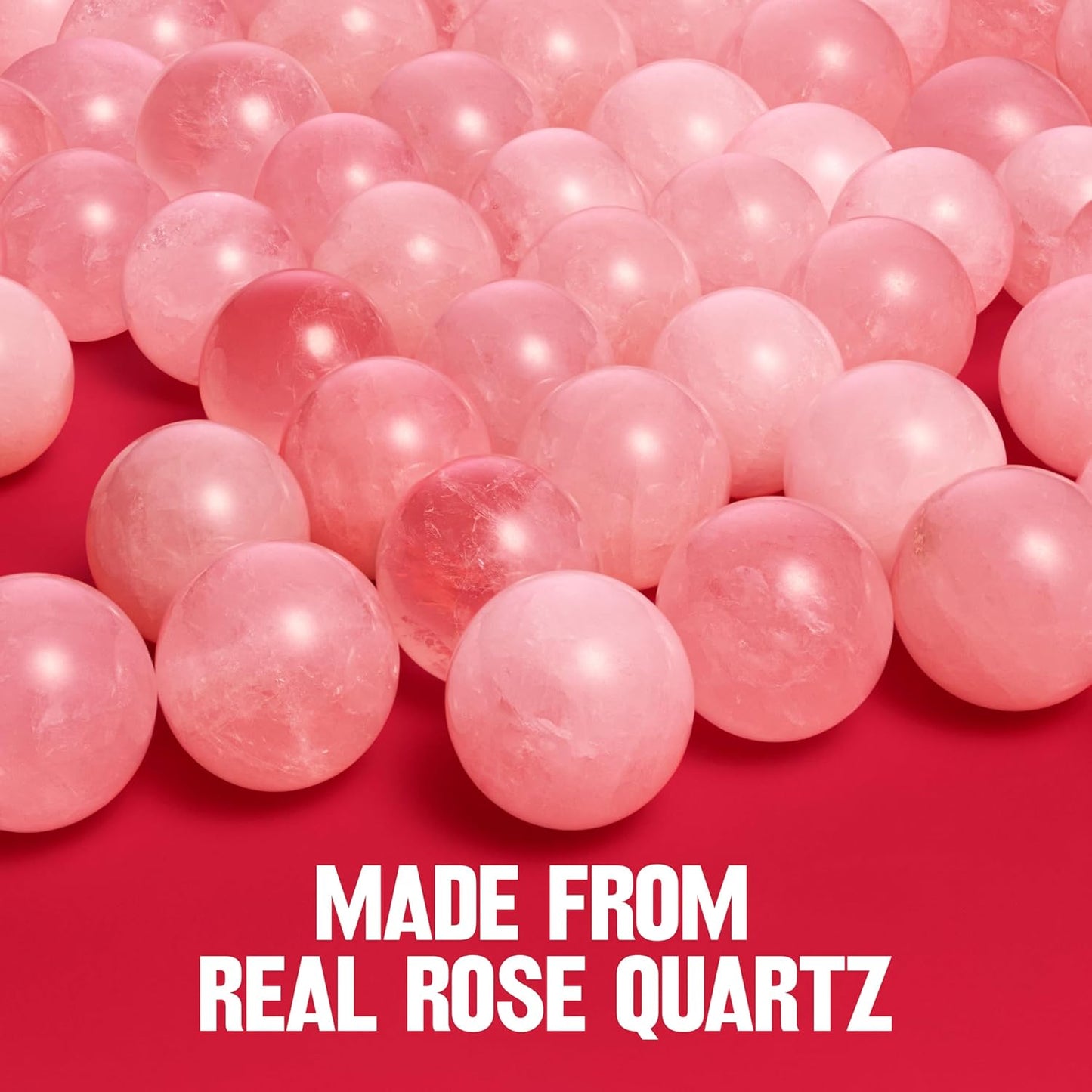 Revlon Skin Reviving Roller - Rose Quartz Facial Massager for Brightening & Revitalizing | Compact & Reusable