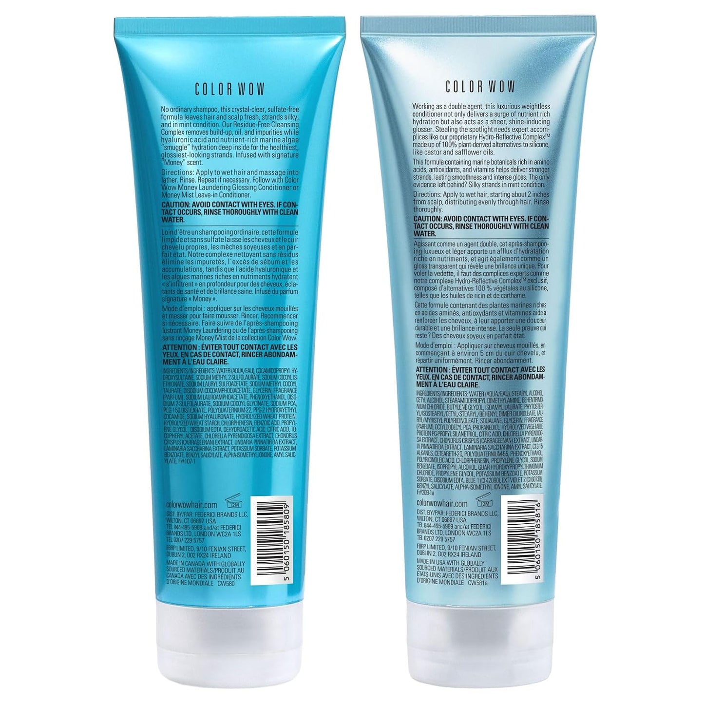 COLOR WOW Money Laundering Hydrating Shampoo & Conditioner Set - Scandalously Rich Results