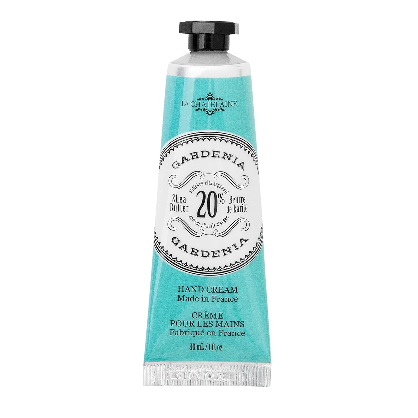 La Chatelaine Shea Butter Hand Cream - Organic Argan Oil, Moisturizing & Nourishing | Travel Size 1 oz/30ml - Amber Cashmere