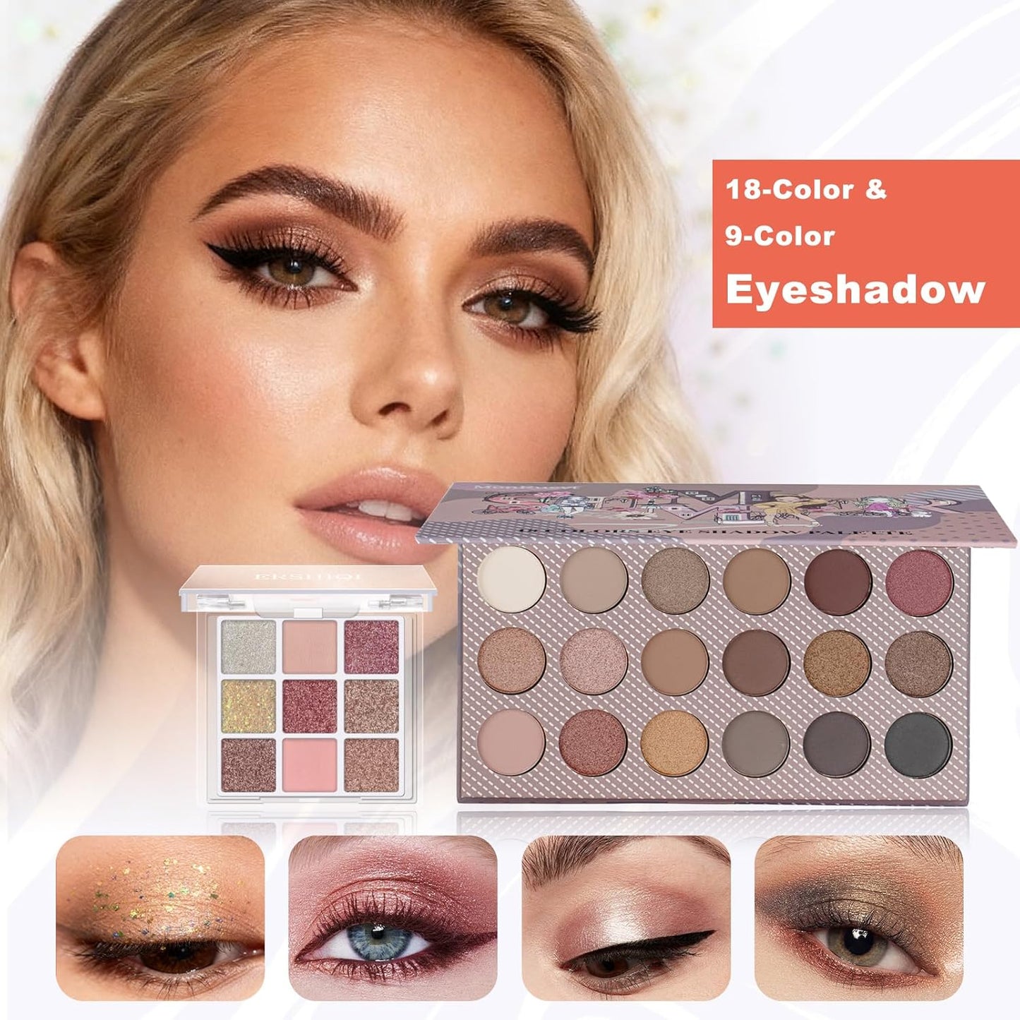 Makeup Kit for Teen Girls - Complete Gift Set with Foundation, Eyeshadow, Lipstick, Eyeliner & Brushes | Perfect for Beginners