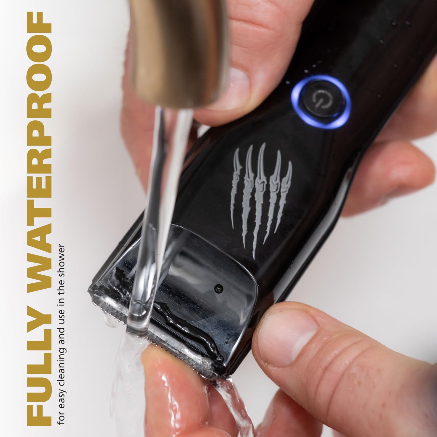 Wahl Manscaper Grizzly Rechargeable Groin & Body Hair Trimmer for Men – Extra Wide Stainless Steel Blade, Waterproof Wet/Dry Mens Body Shaver, 120-Minute Runtime, USB Charging – Model 3026572