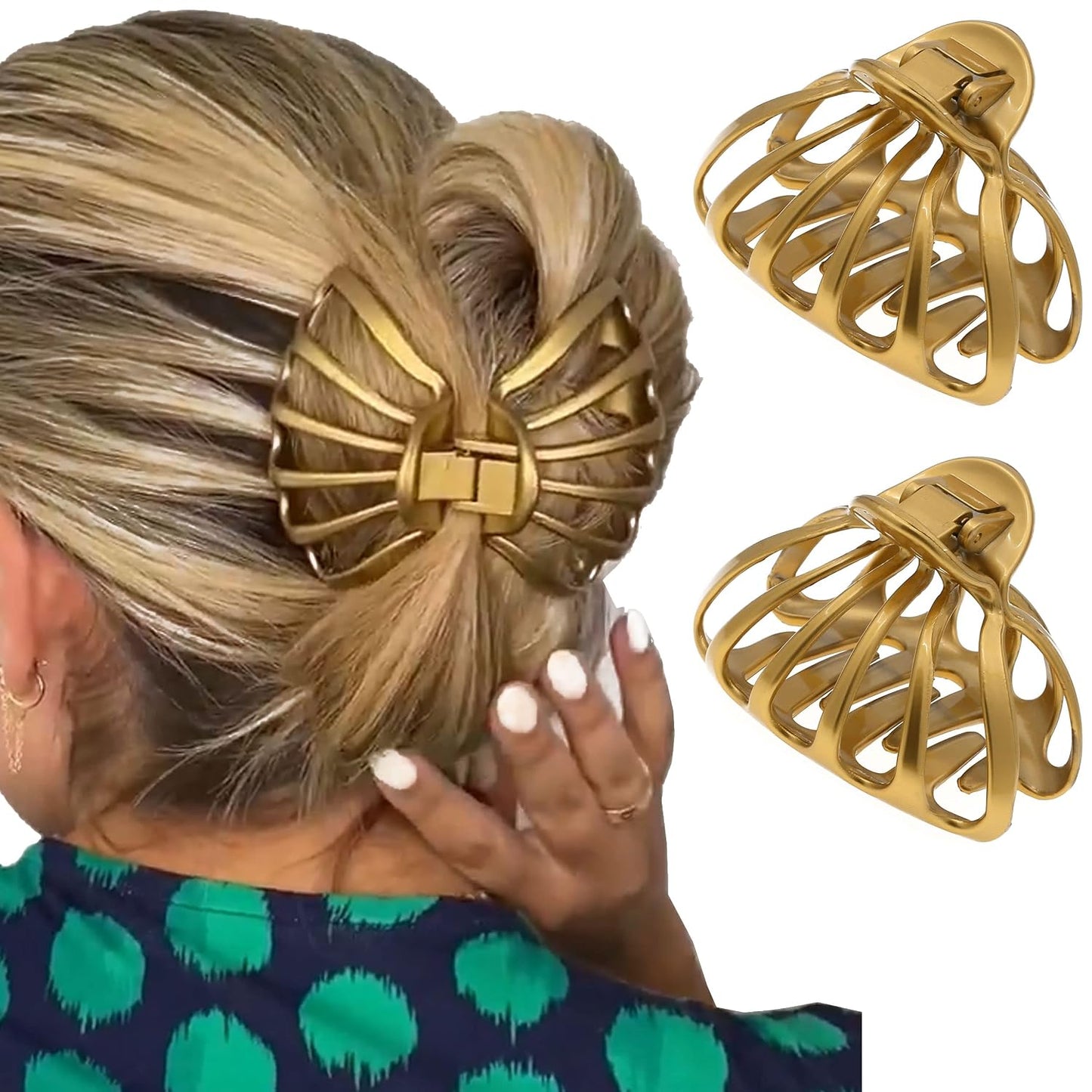 French Octopus Hair Clip - 3 Inch Claw Clip for Thick Hair | Strong No-Slip Grip for Long Hair