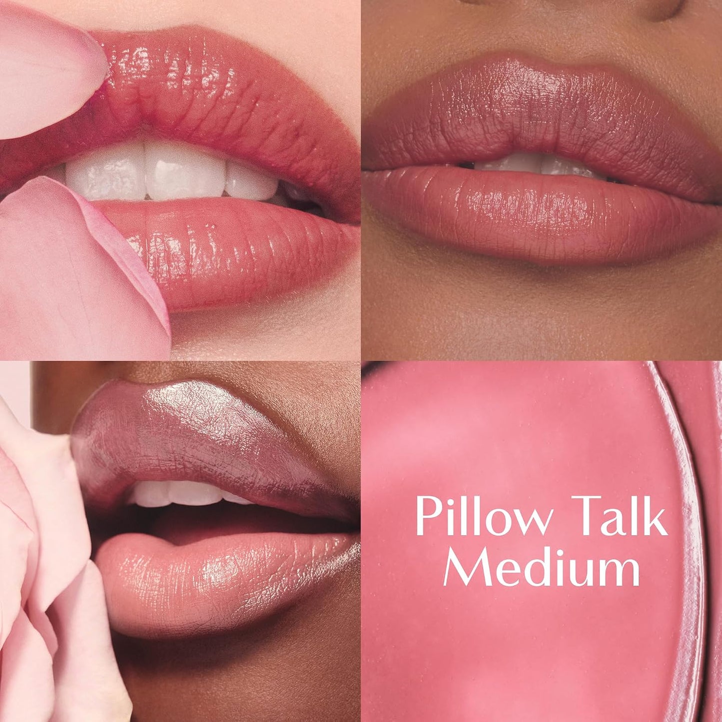 Charlotte Tilbury Pillow Talk Lip Tint - Long-Lasting Blush Balm with Peptides for Hydrated Lips | 24 HR Moisture
