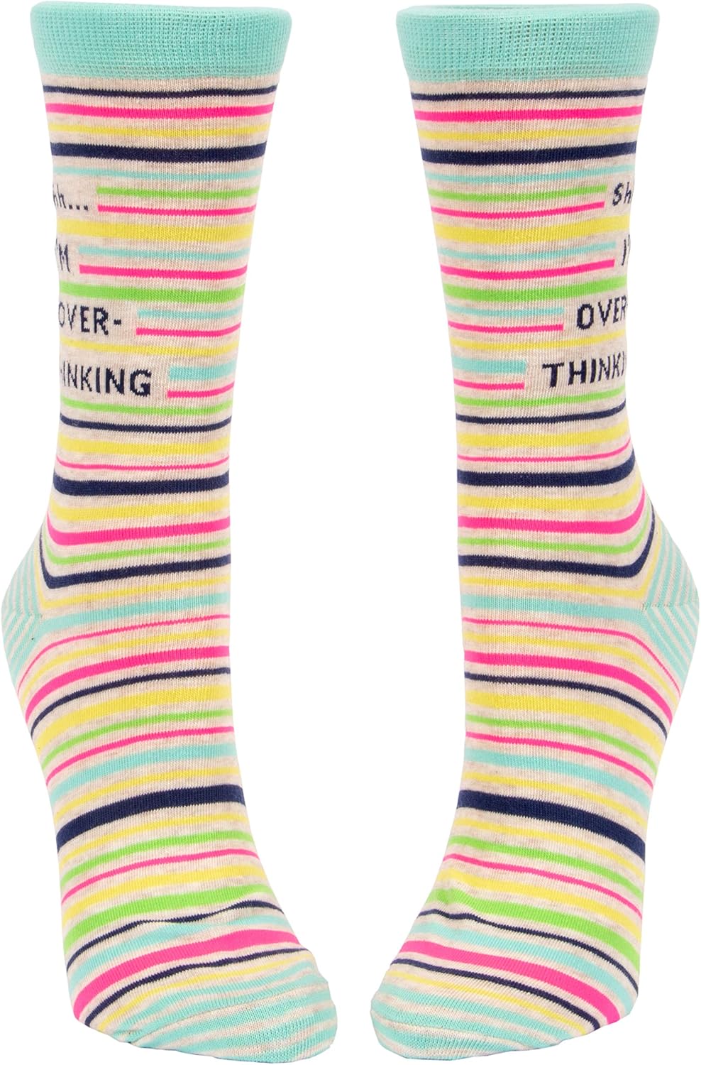 Funny Novelty Crew Socks for Women - Blue Q Sayings | Comfortable & Quirky Design