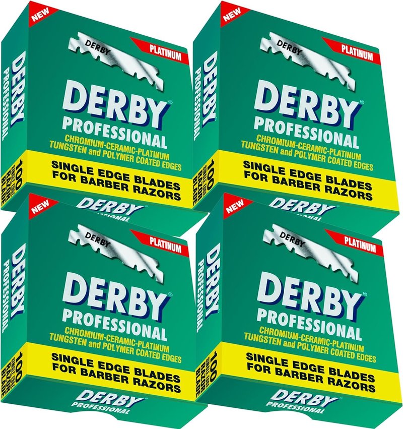 400 Derby Professional Single Edge Razor Blades for straight razor (Four Hundred Pieces)