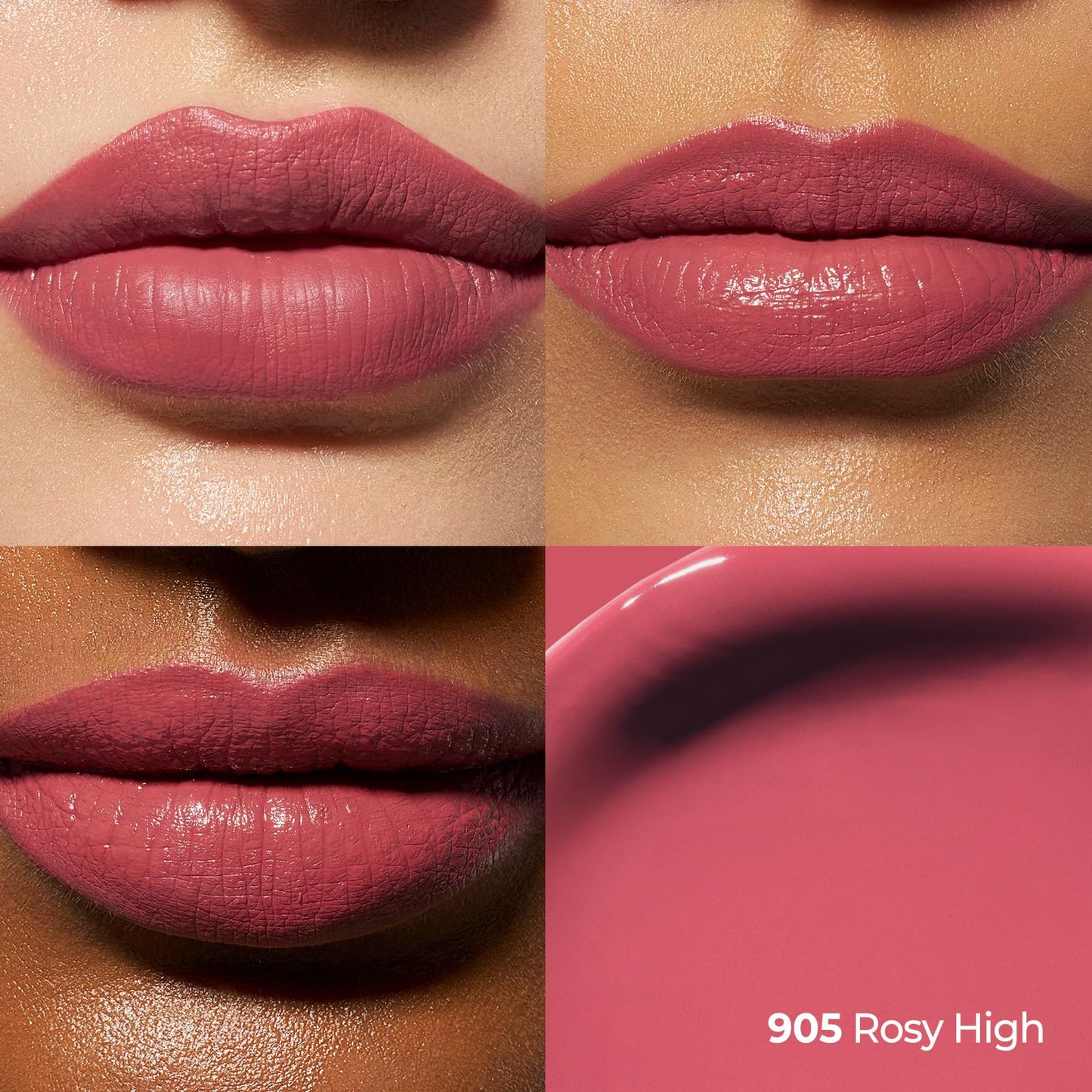 Laka Perfect Twin Lip - Dual-Ended Matte Liquid Lipstick & Clear Gloss | Long Lasting 12 Hour Color, Transfer Proof | High Pigmented Lightweight Non-Sticky | Korean Makeup | #905 Rosy High, 0.31oz