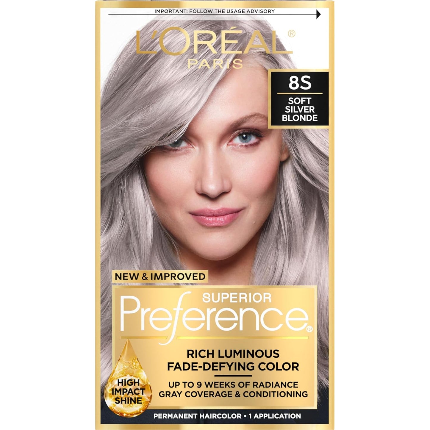 L'Oreal Paris Hair Color - Superior Preference Dark Ash Blonde 7A | Fade-Defying Permanent Dye for 9 Weeks of Radiance