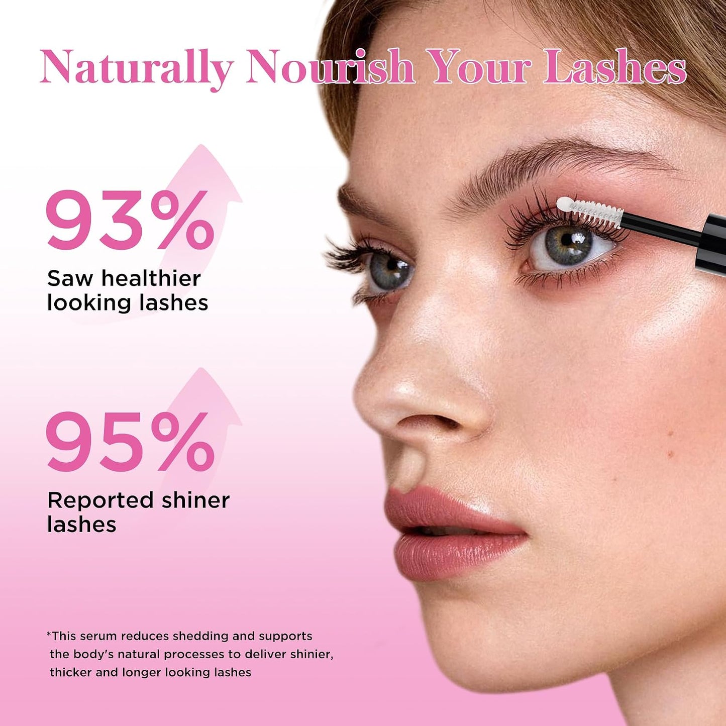 Lash Glue Remover & Serum | Organic Castor Oil for Longer, Thicker Lashes - Non-Irritating for Sensitive Eyes