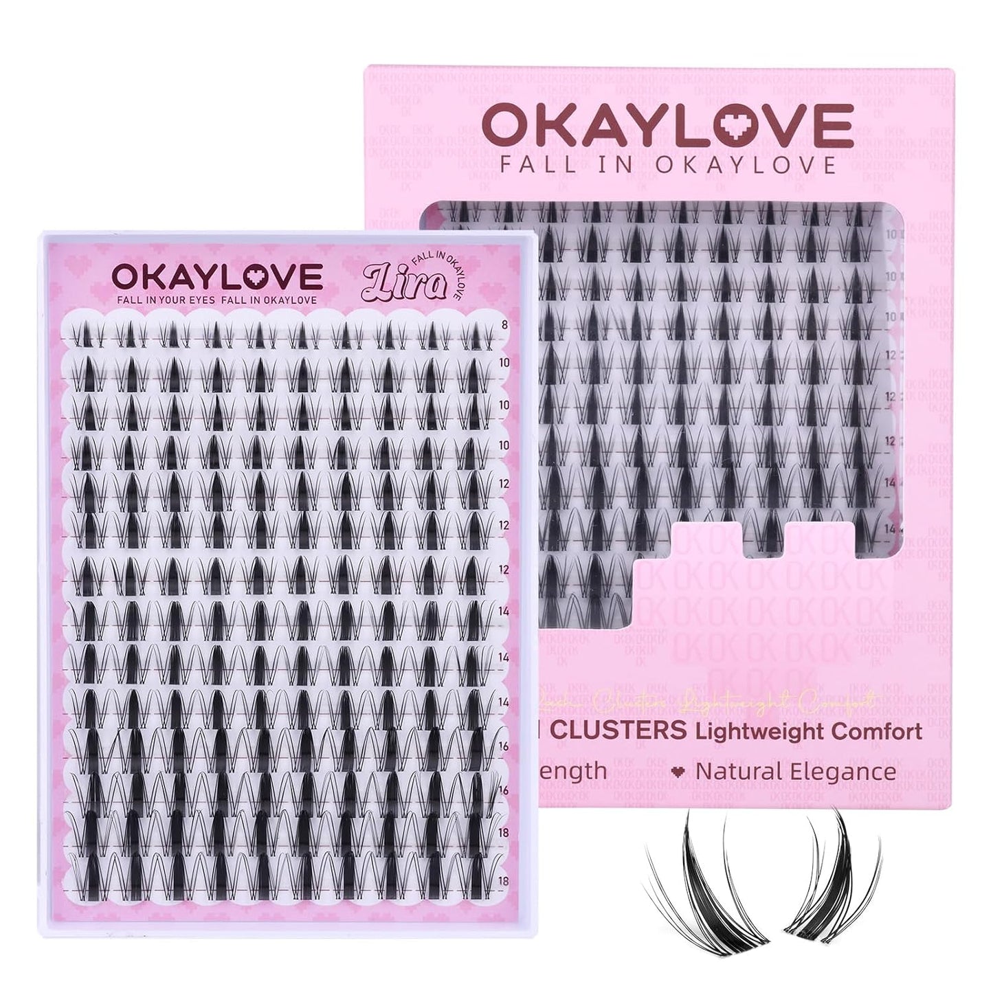 Manga Lash Clusters - Spiked DIY Eyelash Extensions | 140pcs CC Curl, 8-18mm Length