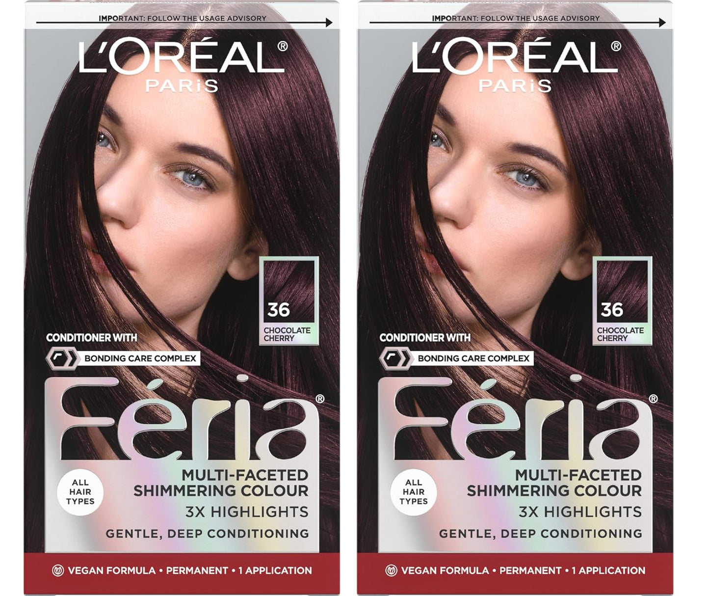 L’Oreal Paris Feria Hair Color - High Intensity Jet Black Dye for 3X Highlights | 1 Kit
