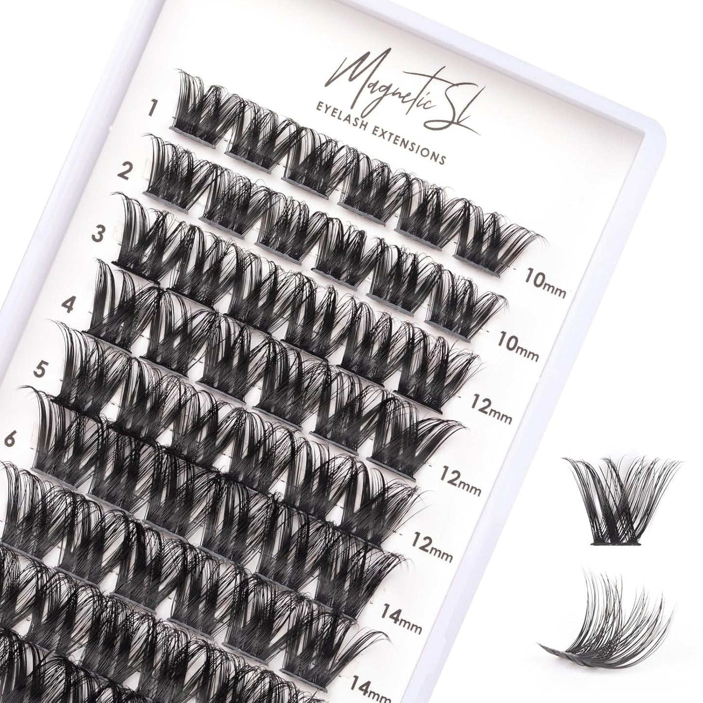 Lash Clusters - 480 Multi-Style False Eyelash Extensions | 10-20mm Thick 60D-100D for DIY Beginners