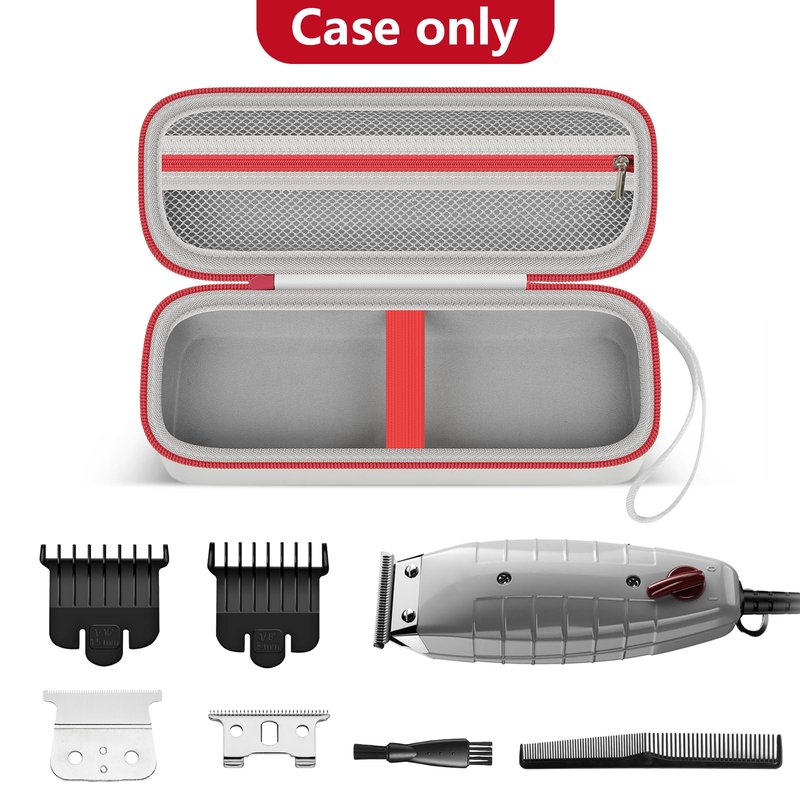 Grapsa Travel Case for Andis Professional T-Outliner Beard & Hair Trimmer Fit Model GTO 04780/04710/04603/04775,Mens Hair Cutting Supplies Organizer Holder with Mesh Pocket for Accessories- Bag Only