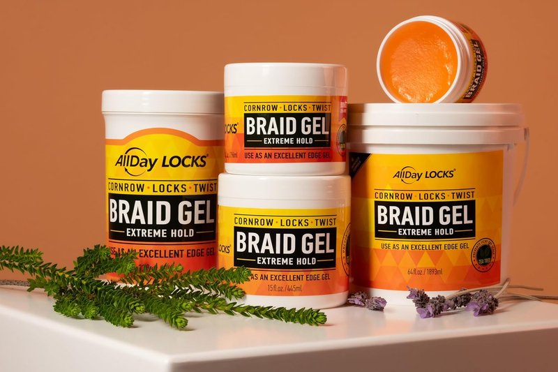 Braid Gel for Extreme Hold - Moisturizing Edge Control for Cornrows & Twists | 5 Oz
