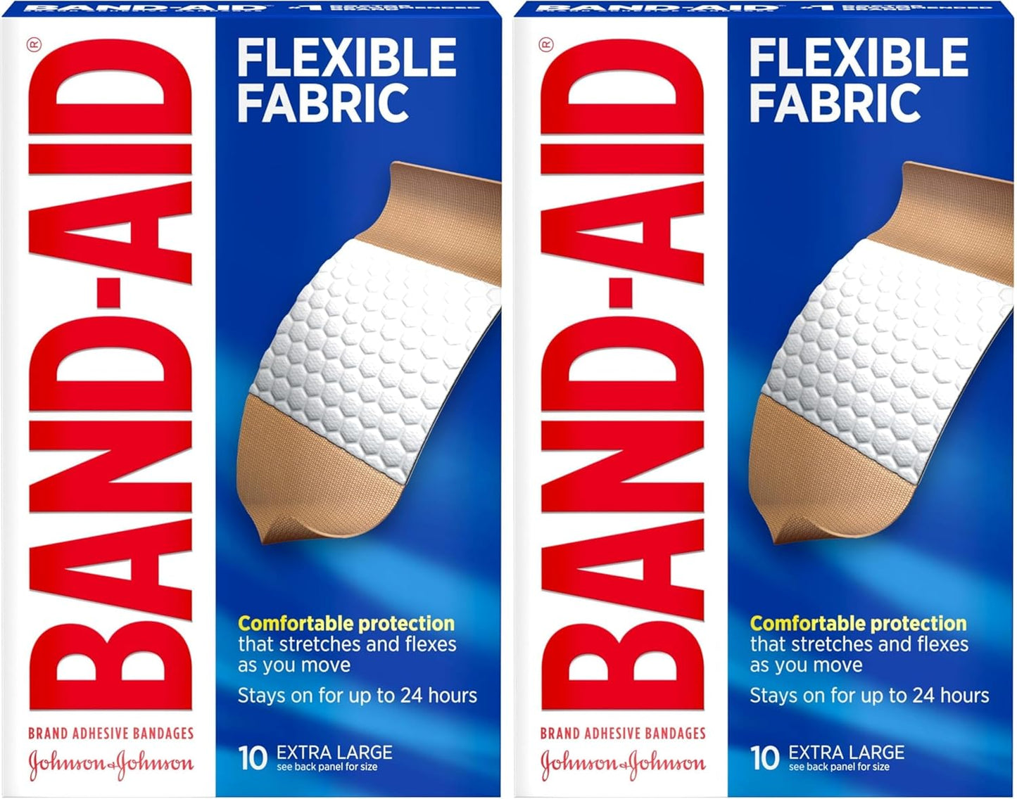 Flexible Fabric Adhesive Bandages - Comfortable Sterile Wound Care for Cuts & Scrapes | 100 Count