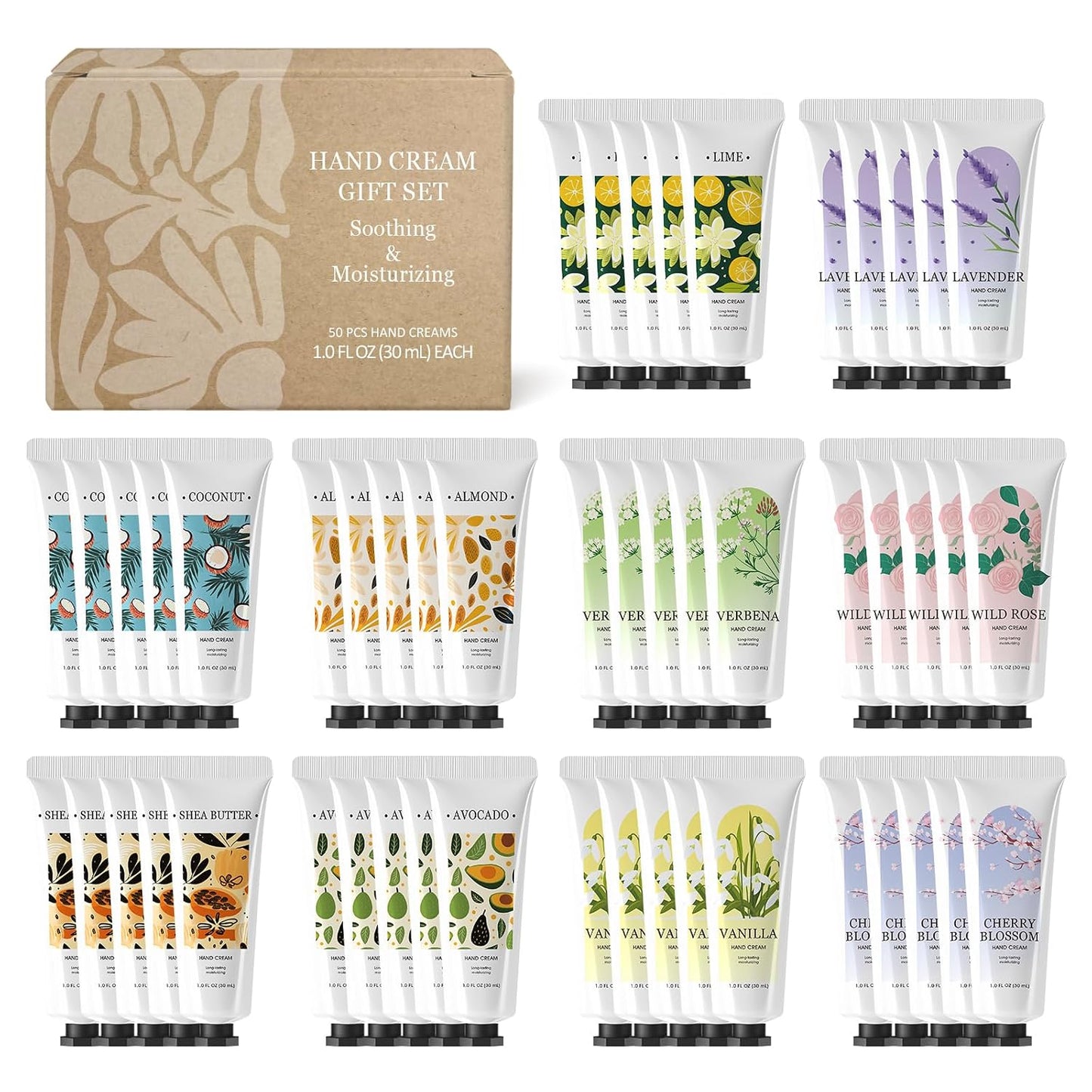 Green Canyon Spa Hand Lotion - 20 Pack Mini Travel Size Creams | Perfect for Gifts & Stocking Stuffers