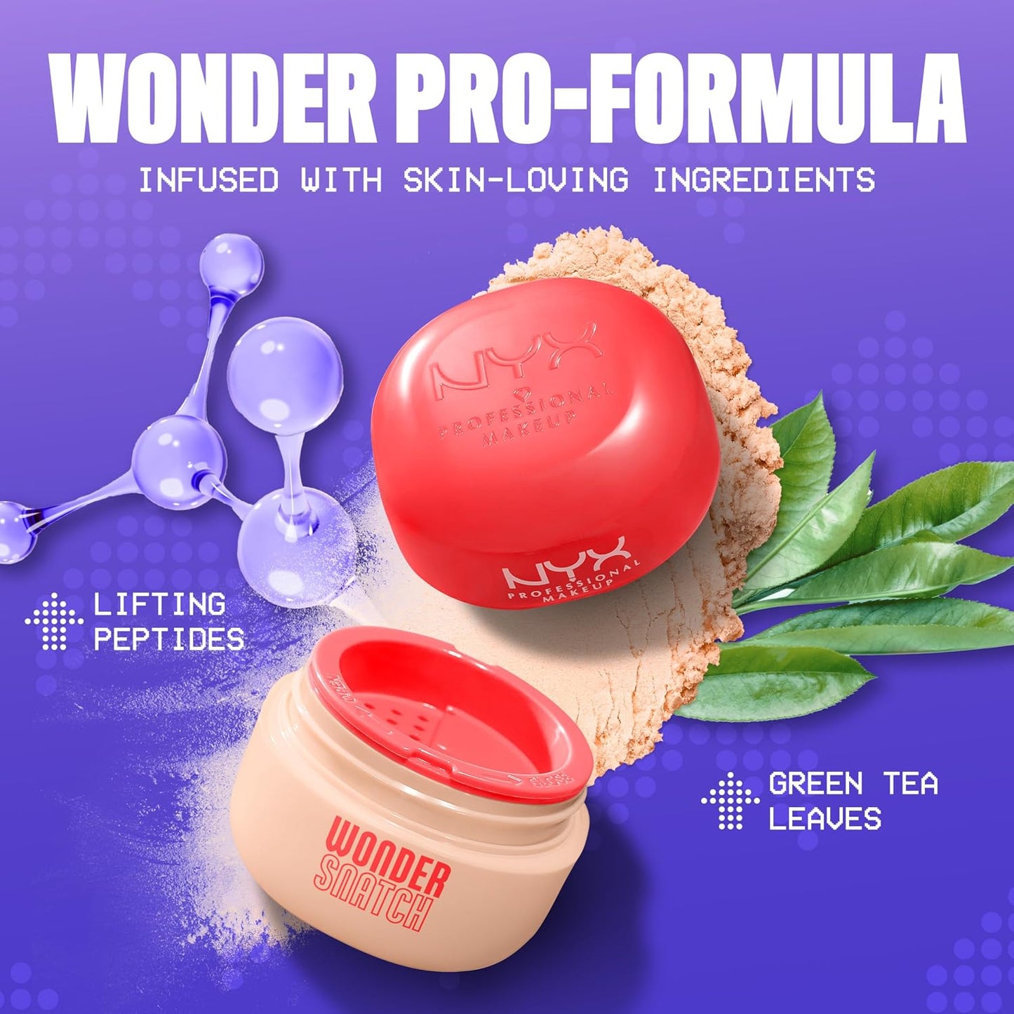 NYX Wonder Snatch Setting Powder - Lifting Loose Powder for 16HR Wear | Sugar Serve (Translucent Light)
