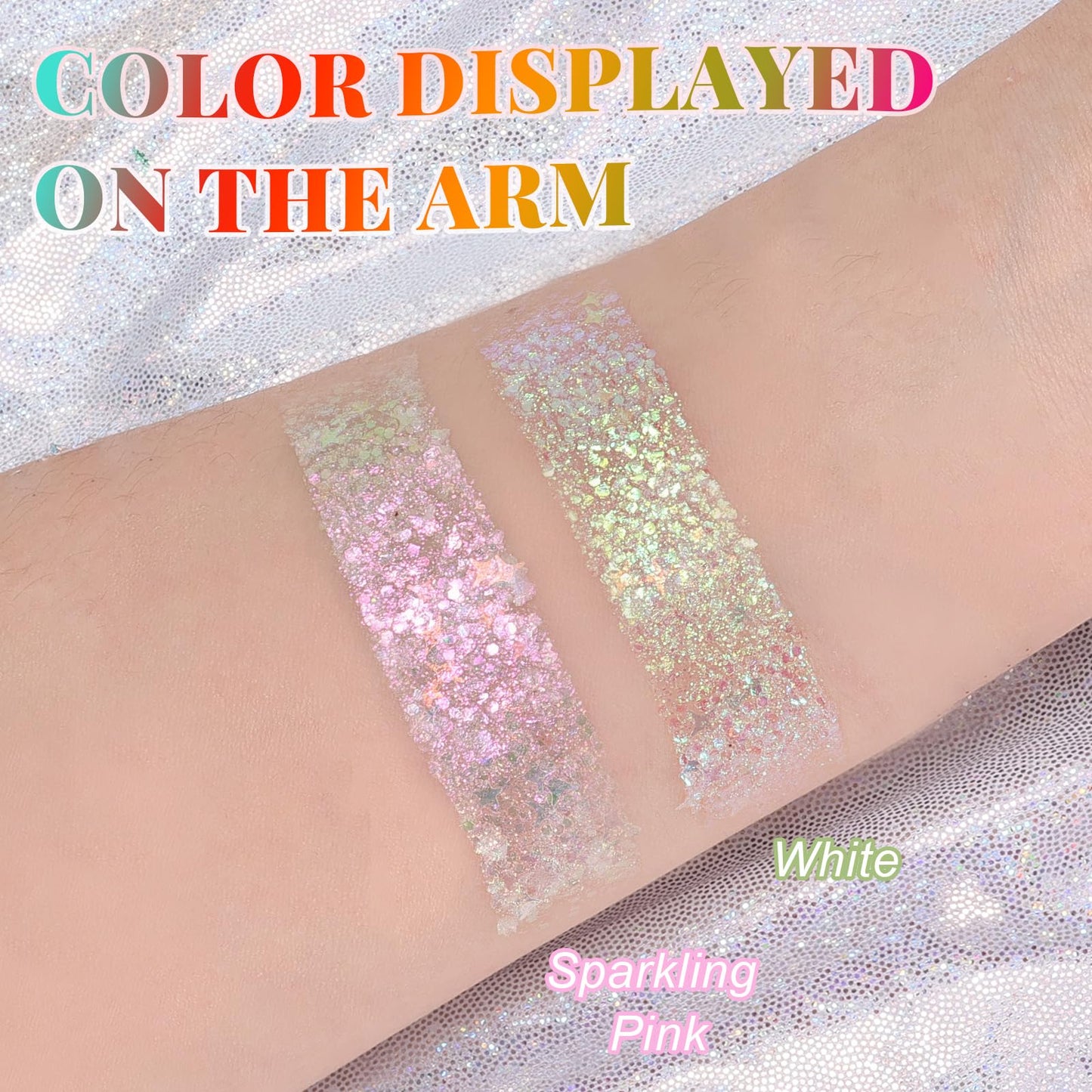 YBUETE Sparkling Pink Face and Body Glitter Stick for Sparkling Makeup, Hair Glitter Accessories for Women, Highlighting Stick for Fairy Dust, Cheerful Face Glitter for Festive Parties and Carnivals