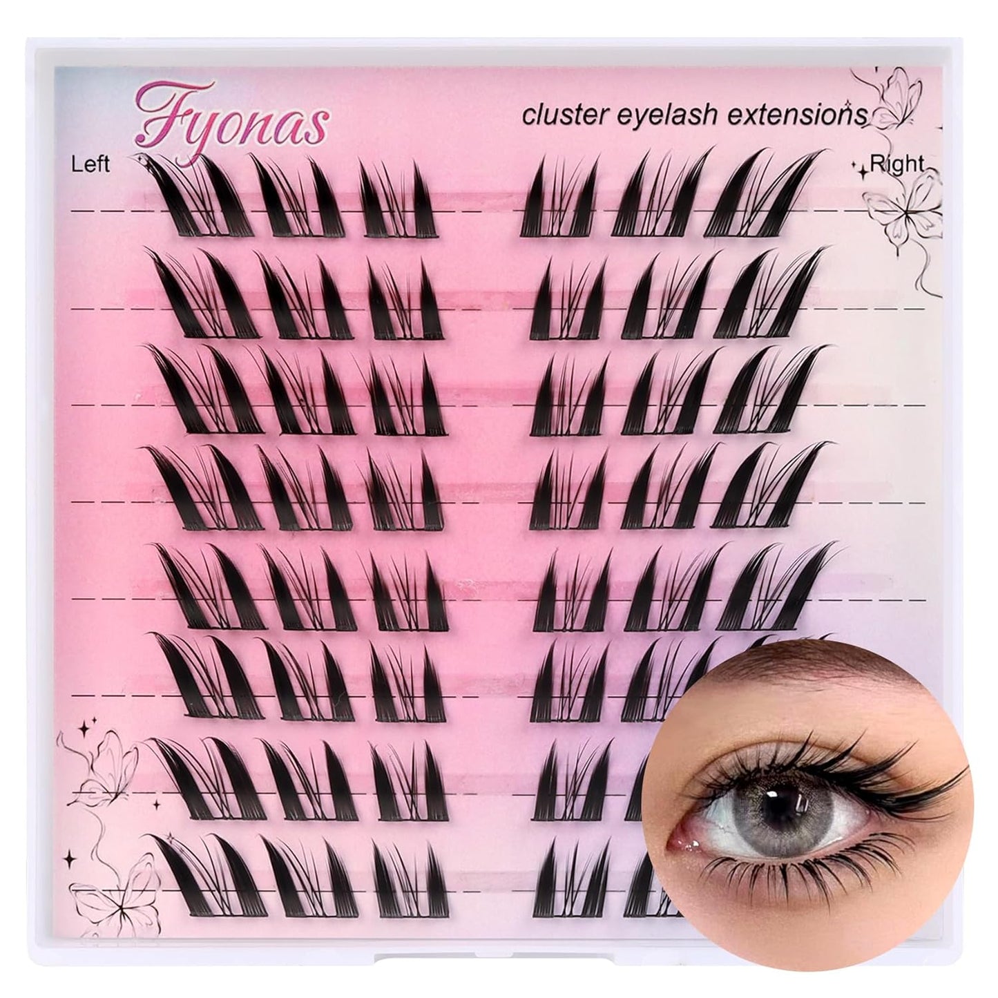 Manga Eyelash Clusters - Spiky Individual Lashes for Volume & Cosplay | 80Pcs C Curl