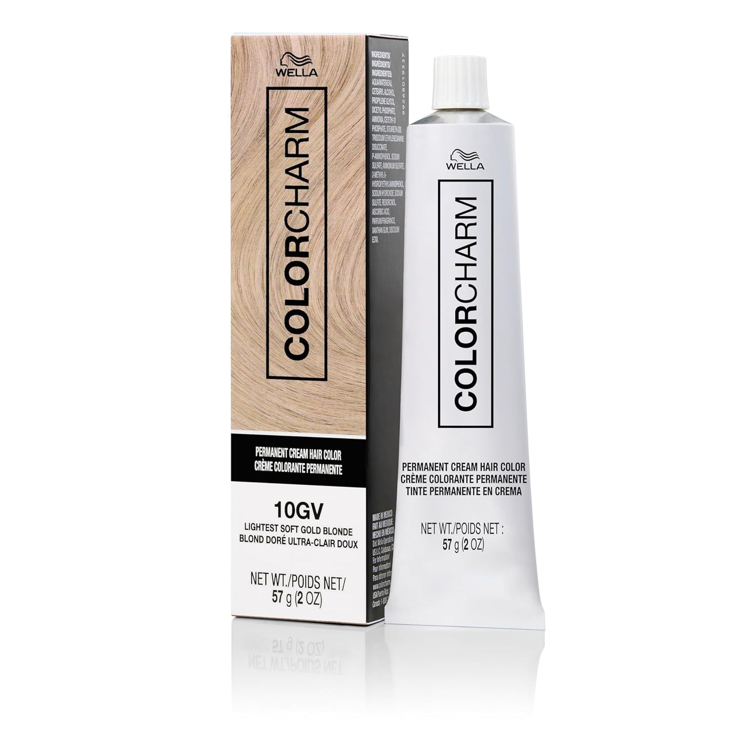 COLORCHARM Permanent Cream Hair Dye - Blonde Hair Color | High Lift Natural Warm Bronde & Golden Honey Tones | 2 oz.