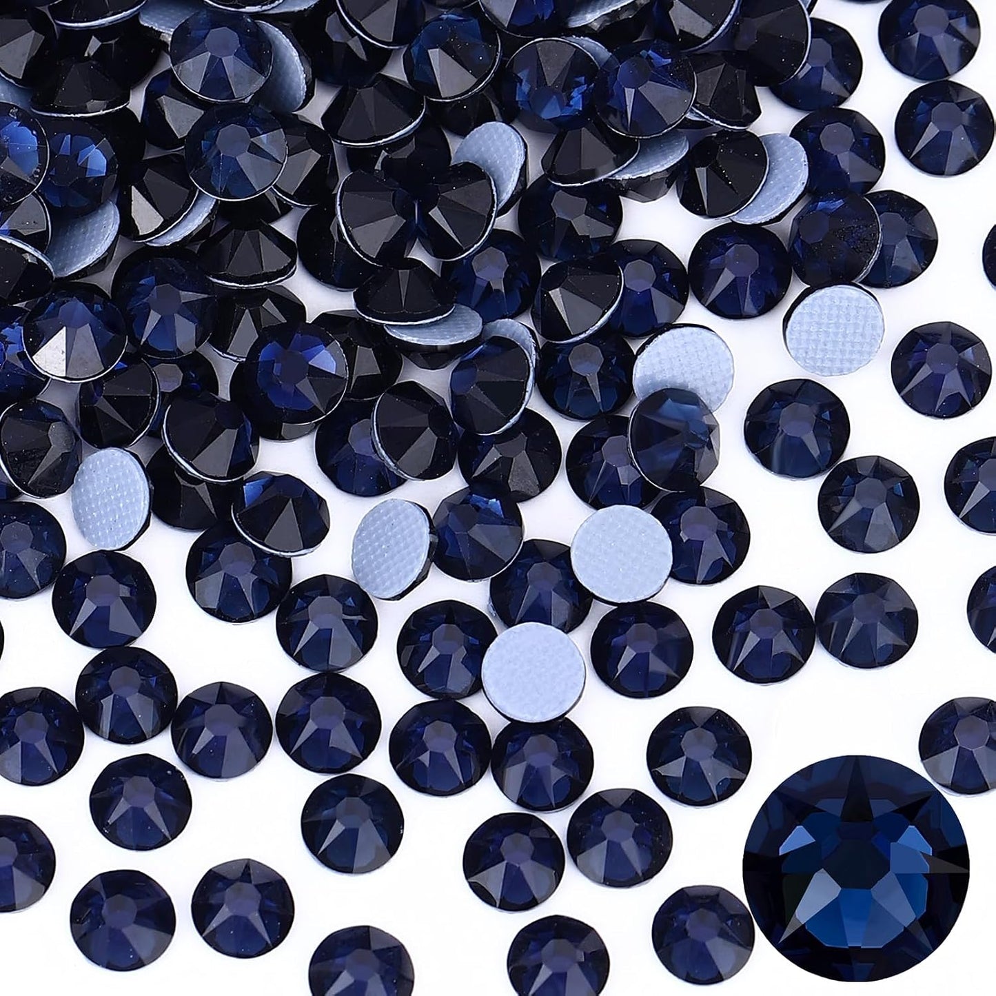 Hotfix Rhinestones - 144pcs Crystal AB Round Iron-On Gems for Fabric Crafting | SS40 (8.3-8.6mm)