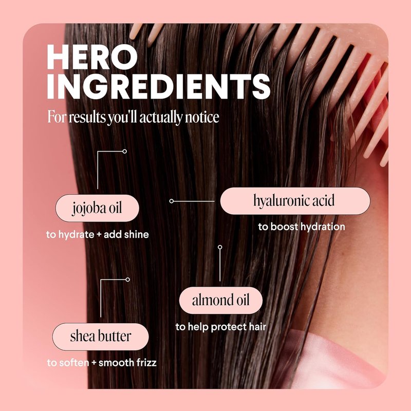 Moisture Leave-In Conditioner with Hyaluronic Acid - Nourishing Jojoba, Almond Oil & Shea Butter for Dry Hair | 150mL