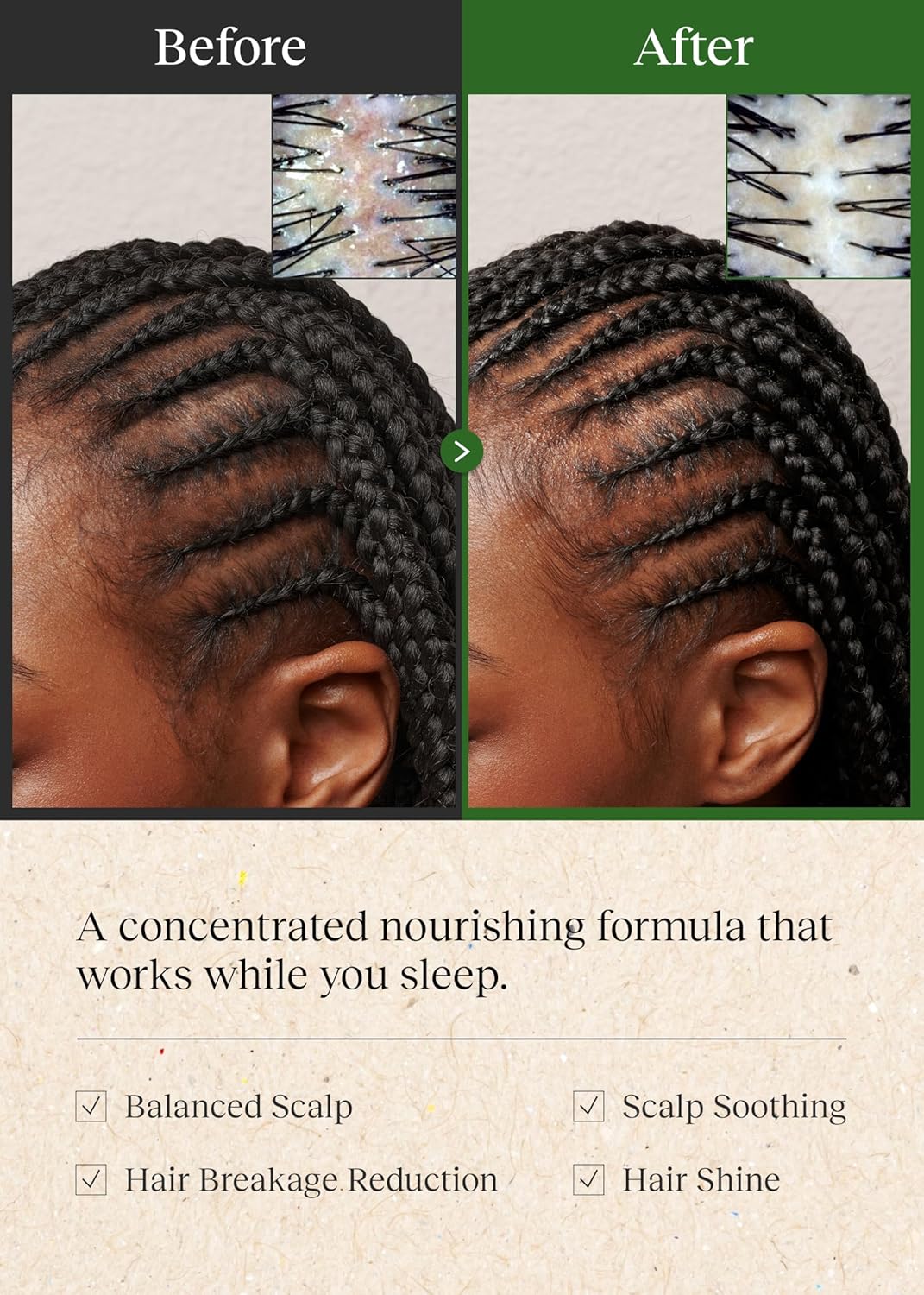 Braid Rev Scalp Sleeping Oil Balm - Nourishing Korean Scalp Treatment with Coconut & Shea Butter | 2.65 oz