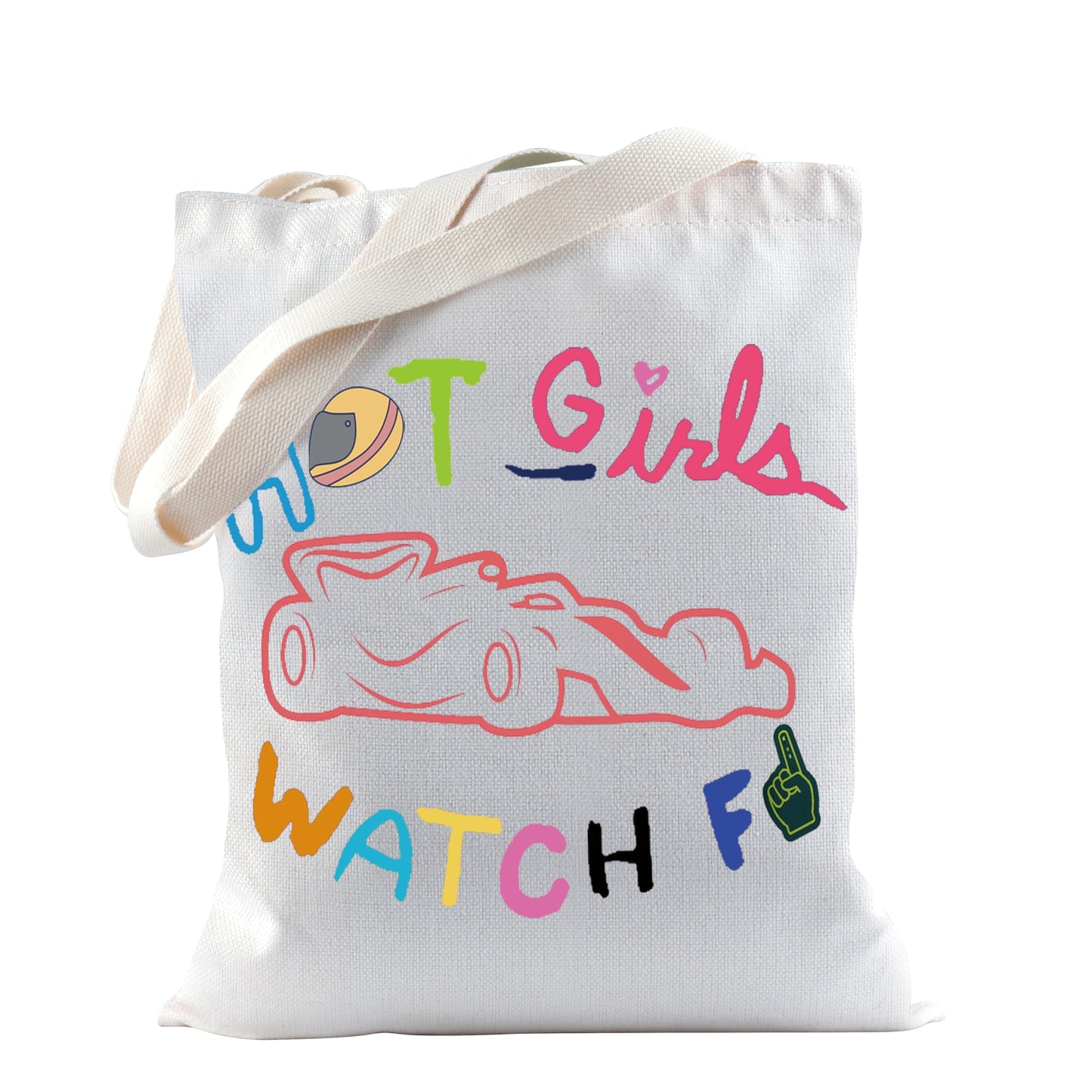 TSOTMO Racing Tote Bag Motorsport Gift Racer Racing Aesthetic Shoulder Bag for Car Lovers Carry Racing Gift (Car Tote)