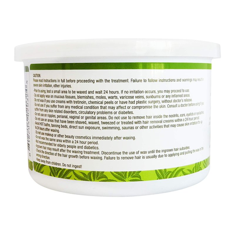 Waxness Soft Wax Tin Aloe Vera 14 oz (400 g) – Professional Strip Wax with Aloe Vera for Face & Body, Smooth Application – Made in Italy