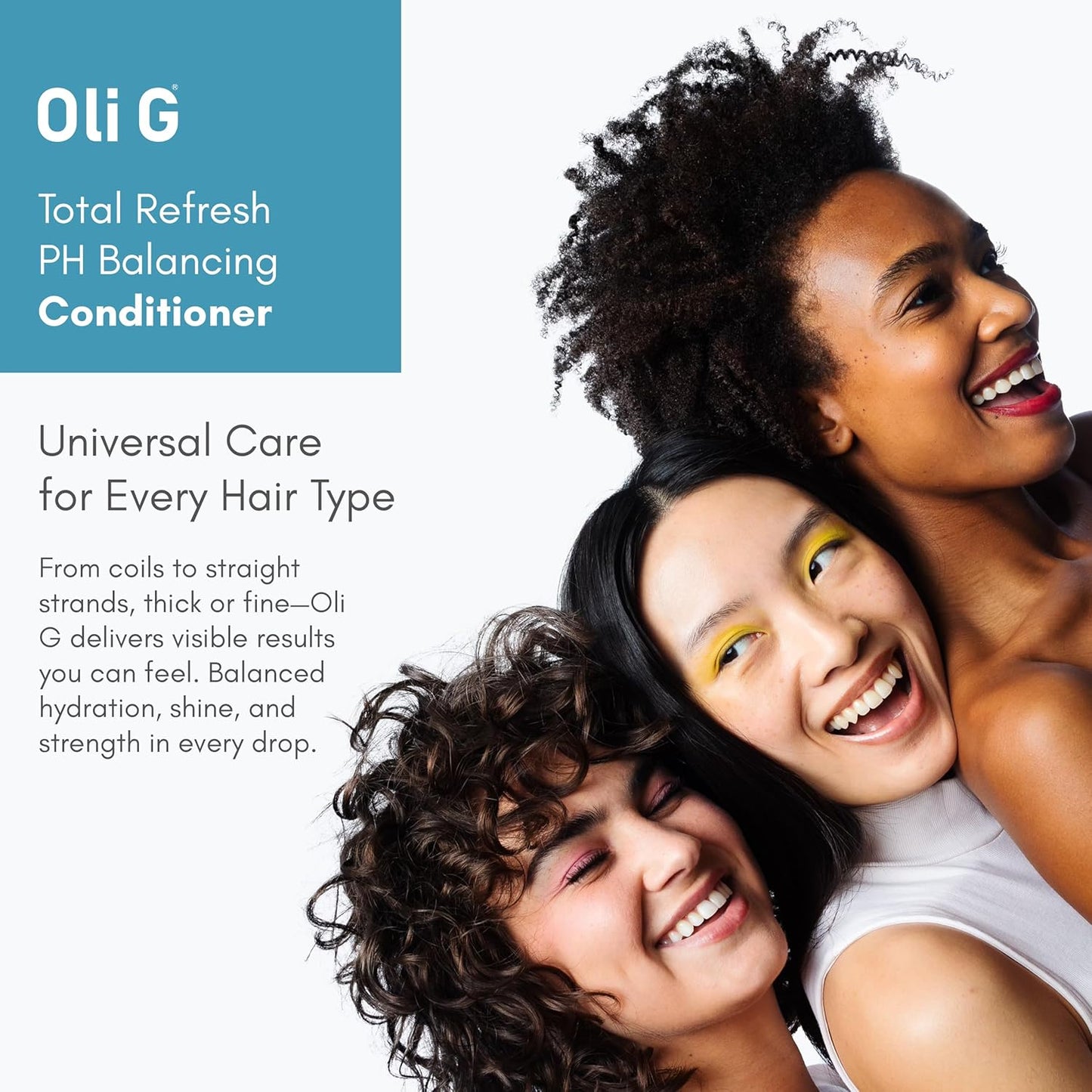 Oli G pH Balancing Hair Conditioner - Lightweight Daily Formula with Marula Oil & Shea Butter | 10 fl oz