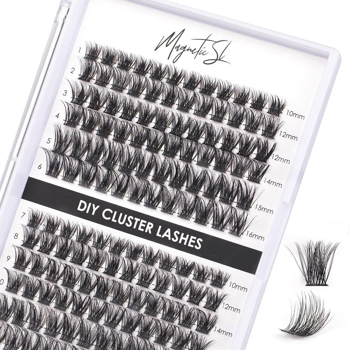 Lash Clusters - 480 Multi-Style False Eyelash Extensions | 10-20mm Thick 60D-100D for DIY Beginners