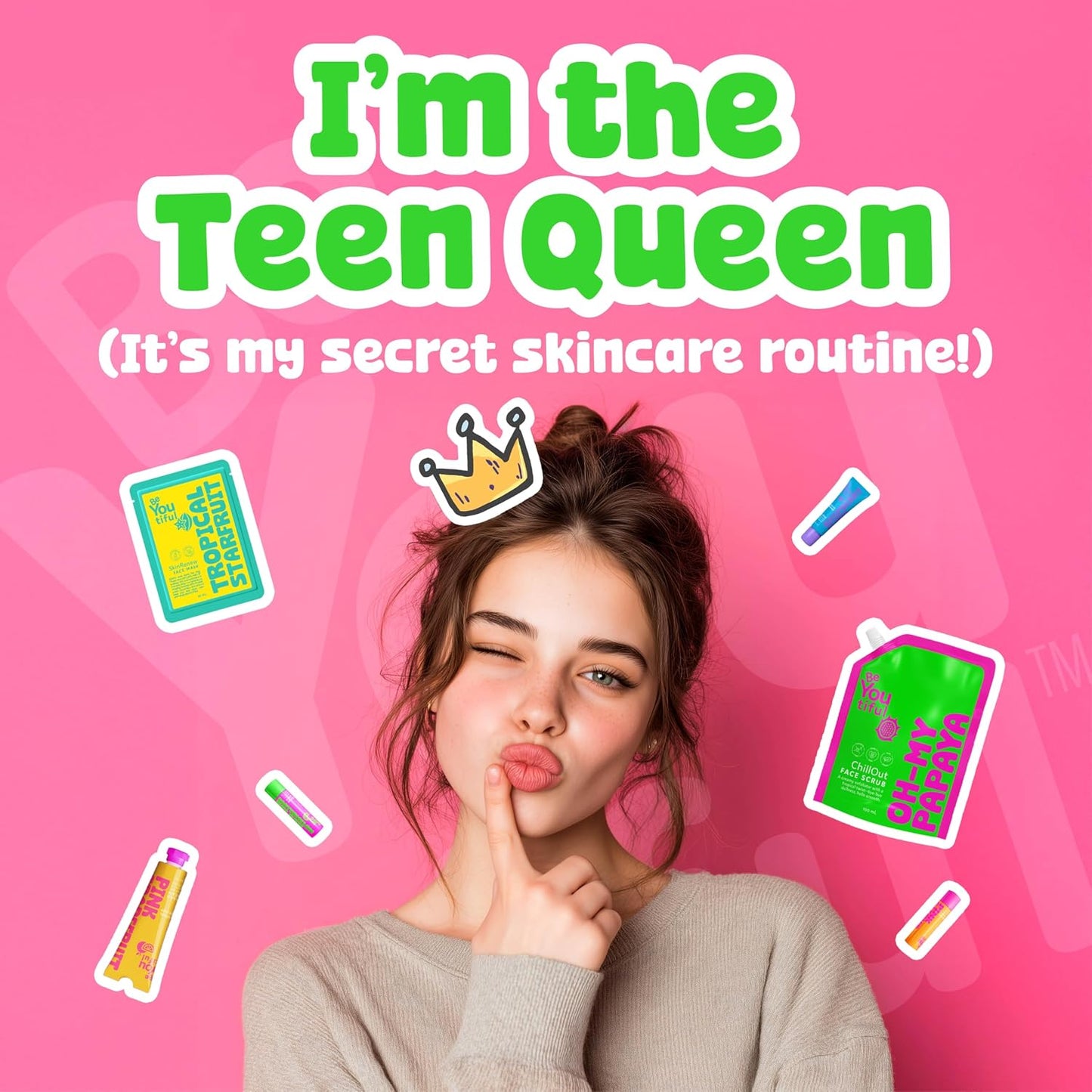 FreshFace Makeup Remover Wipes for Teens & Kids - Gentle, Non-Toxic, Vegan | 60 Pads with Vitamin C & Citrus Extracts