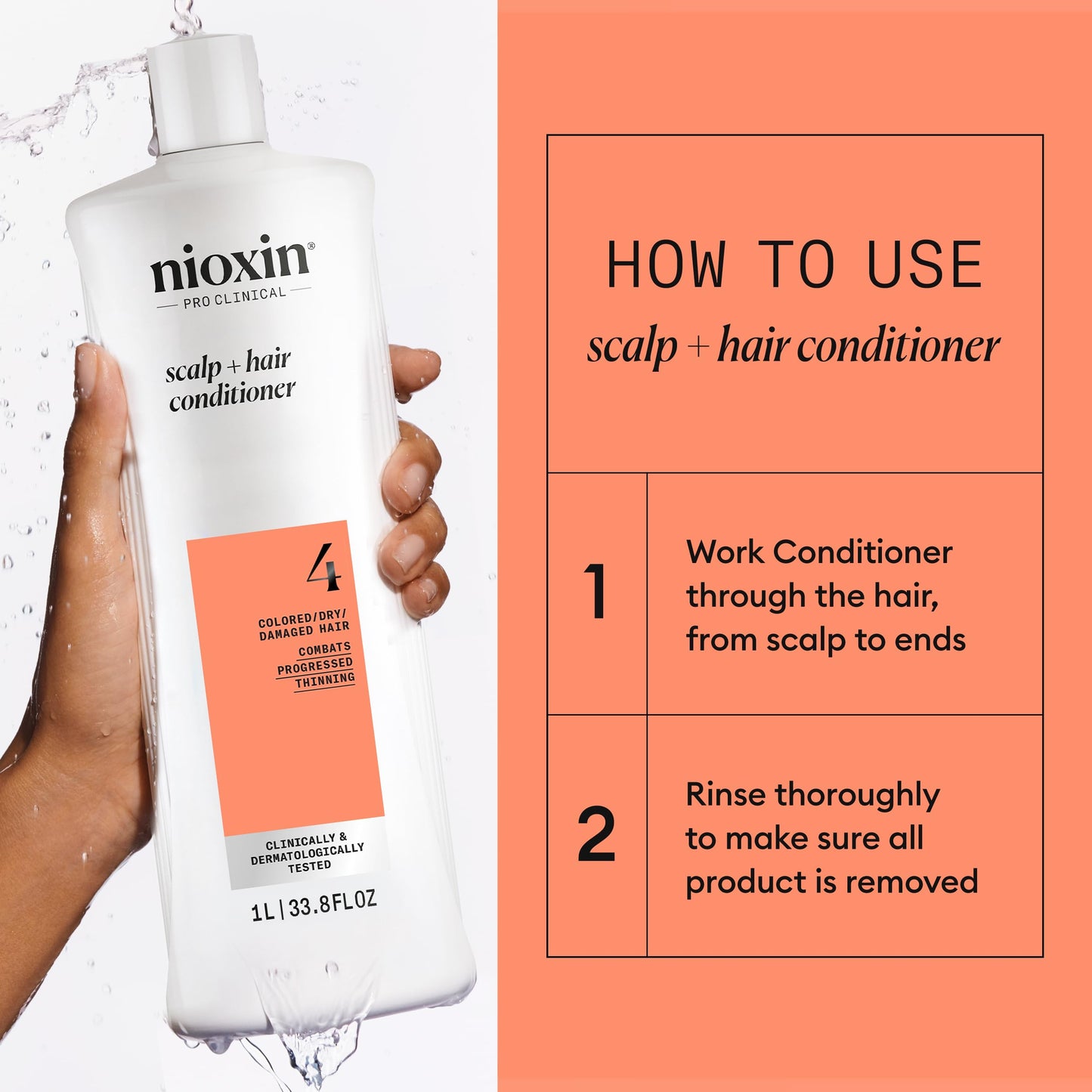 NIOXIN System 4 | Scalp Care | Thickening Conditioner | Colored Dry Hair