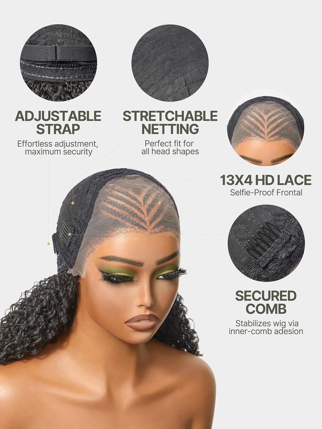 Frodio 13X4 Lace Frontal Braided Wig - Glueless 200% Density Natural Black | 16 Inches, Veralux Fiber Blend for Black Women