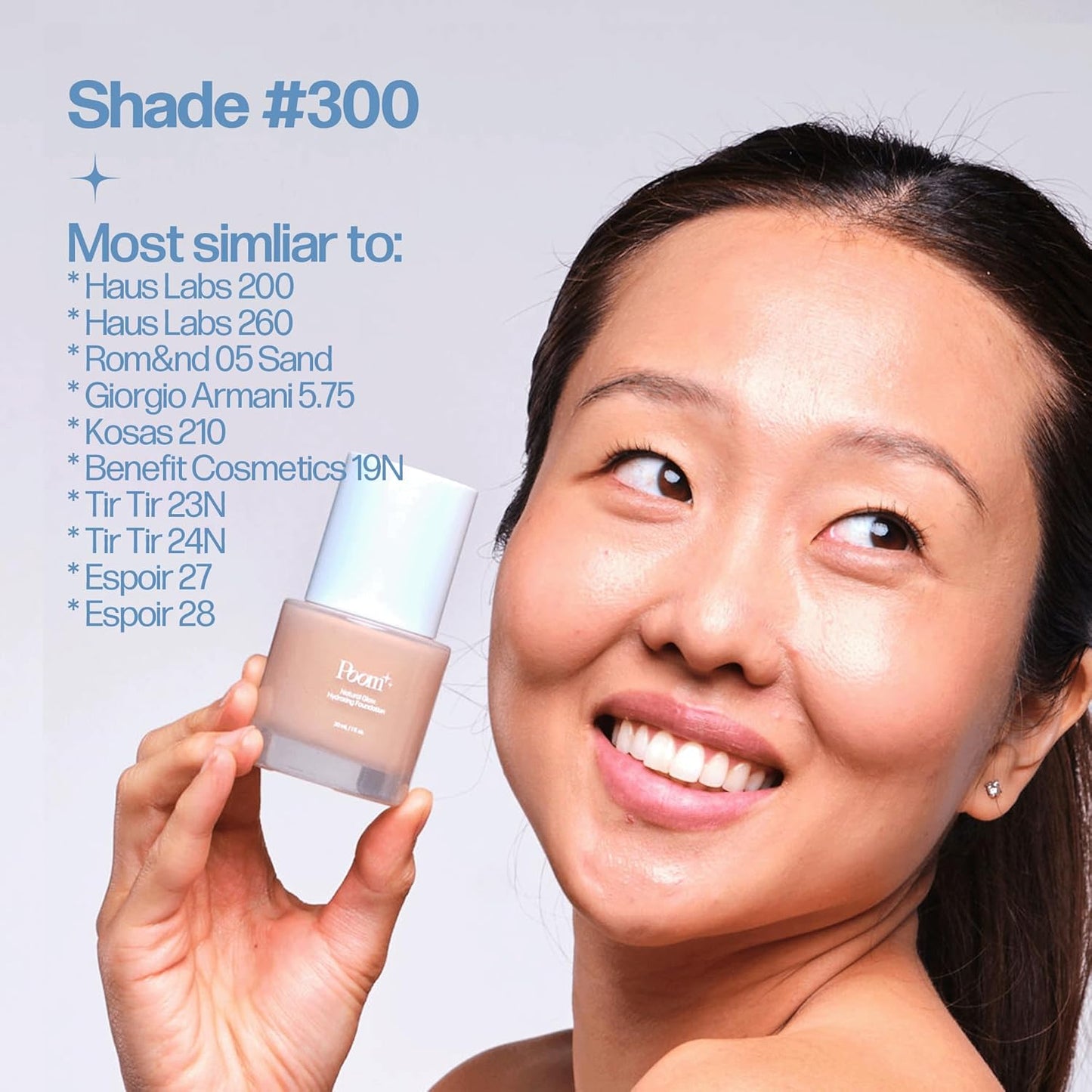 Natural Glow Hydrating Foundation - Medium Neutral #300 | Long-Lasting Coverage